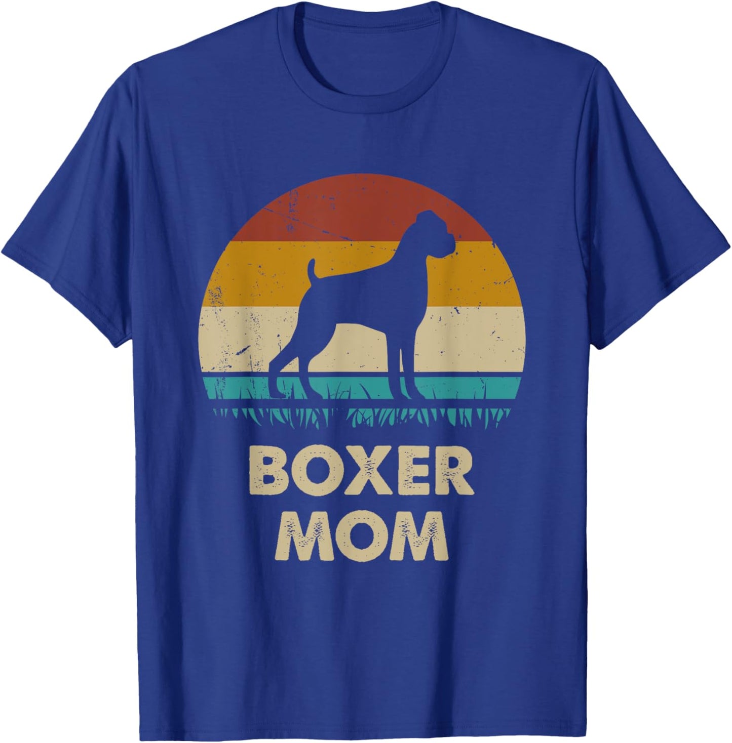 Boxer Mom Boxer Dog Lovers Gift Funny Boxer Mama T-Shirt - T-Shirt | Royal