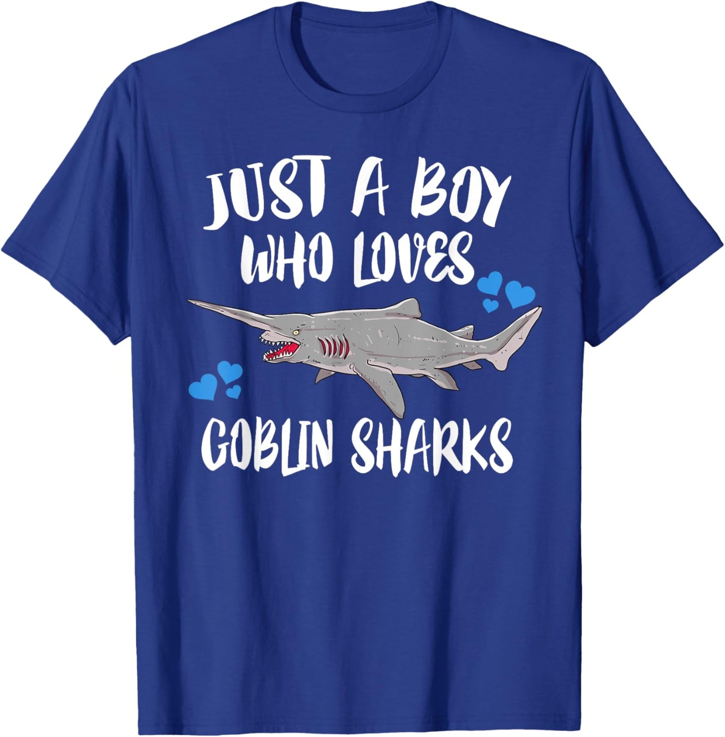 Just A Boy Who Loves Goblin Sharks T-Shirt - T-Shirt | Royal