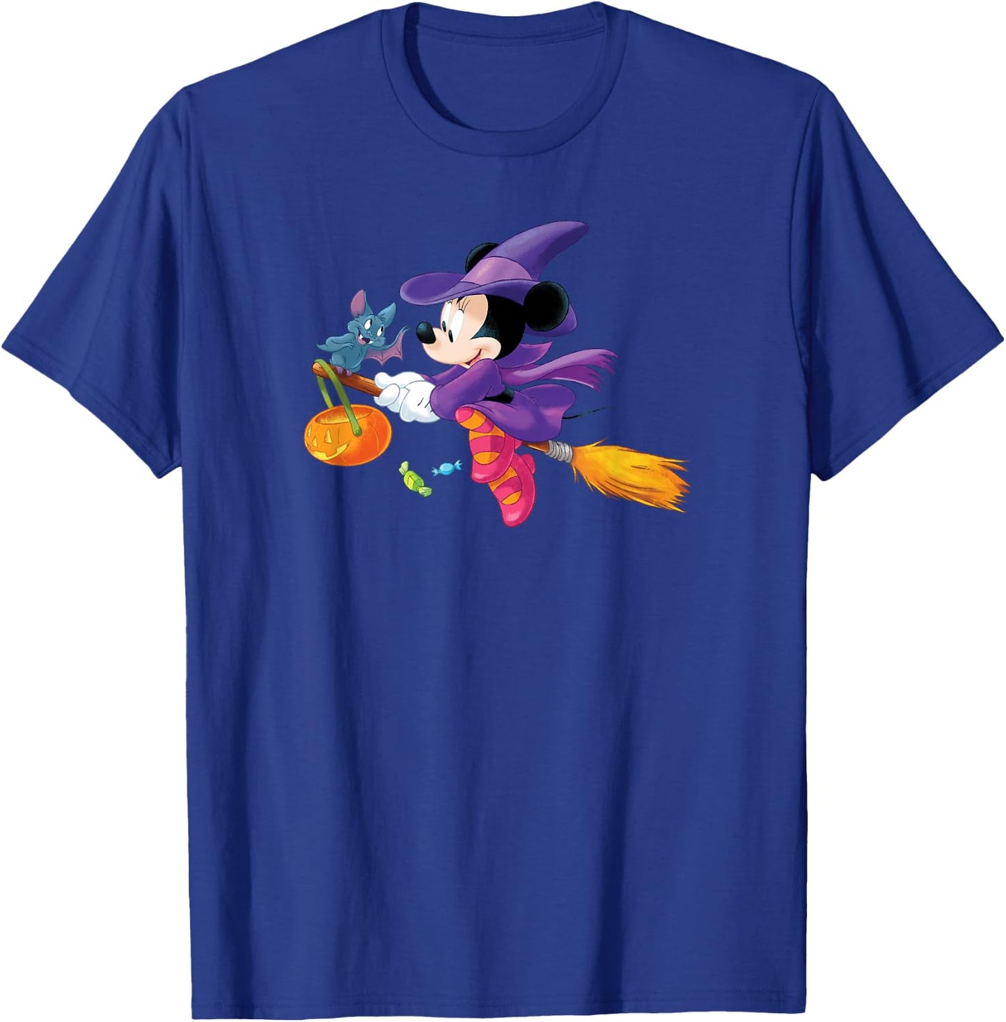 Disney Halloween Minnie Mouse Flying Witch T-Shirt - T-Shirt | Royal