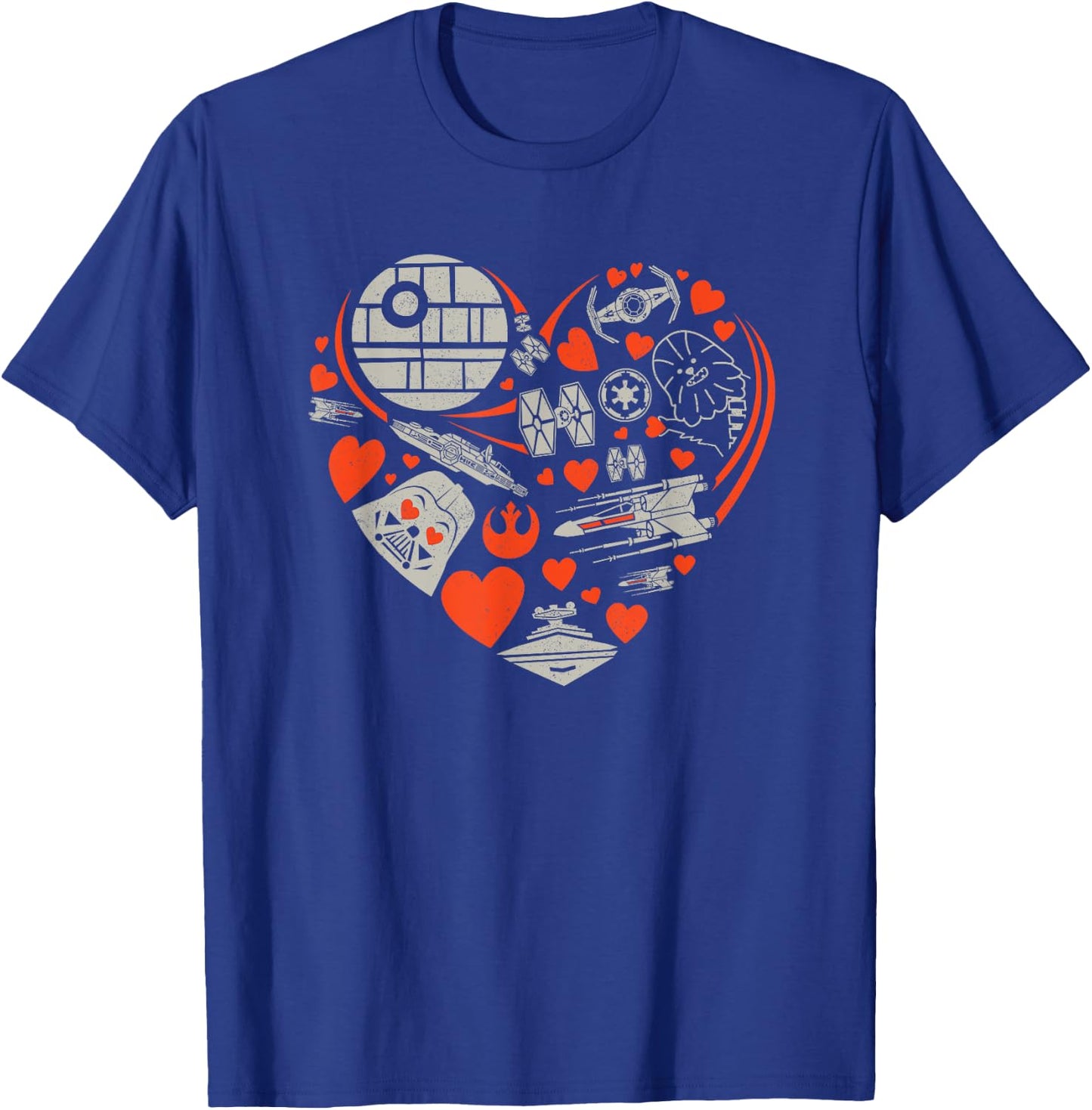Star Wars Valentine's Day Heart Galaxy T-Shirt - T-Shirt | Royal