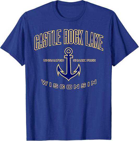 Castle Rock Lake WI Shirt , Men, Girls & Boys T-Shirt - T-Shirt | Royal