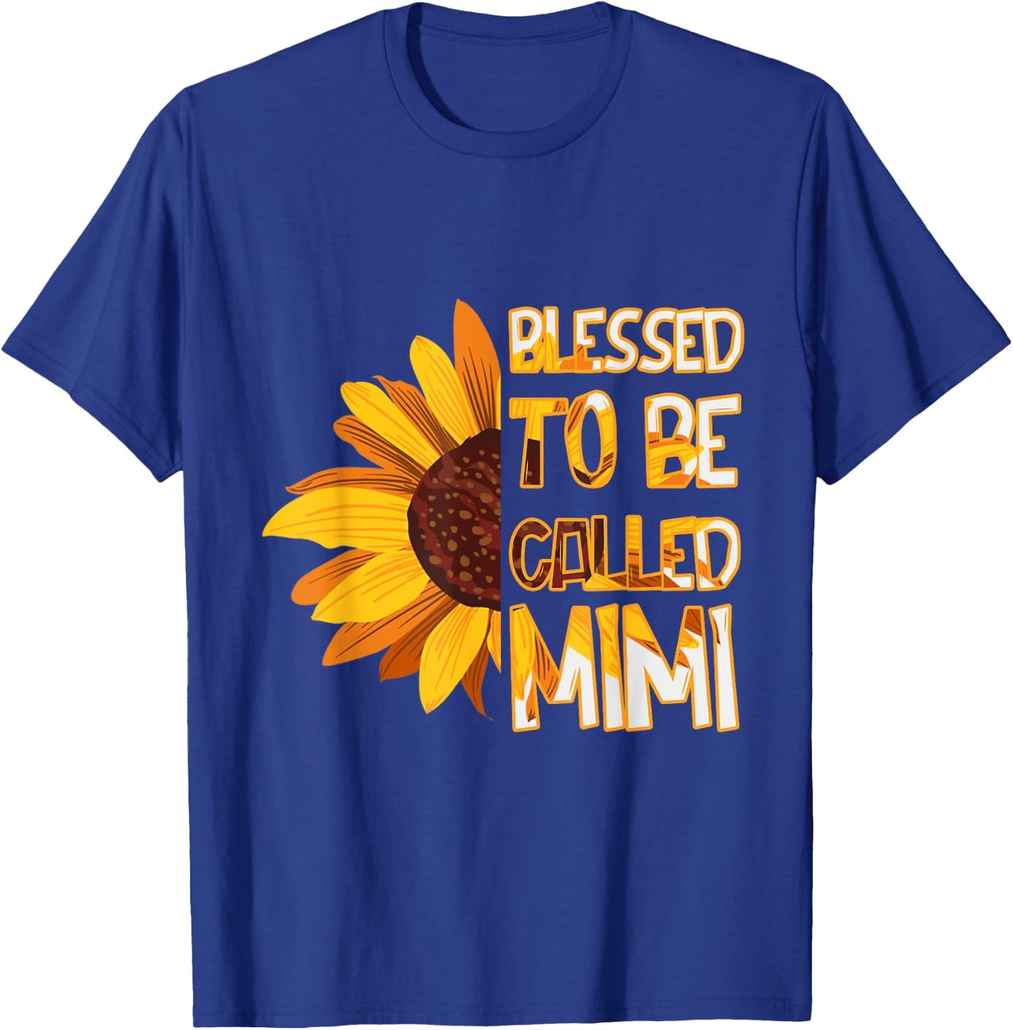 Mom Blessed To Be Called Mimi Flower Mothers Day T-Shirt - T-Shirt | Royal