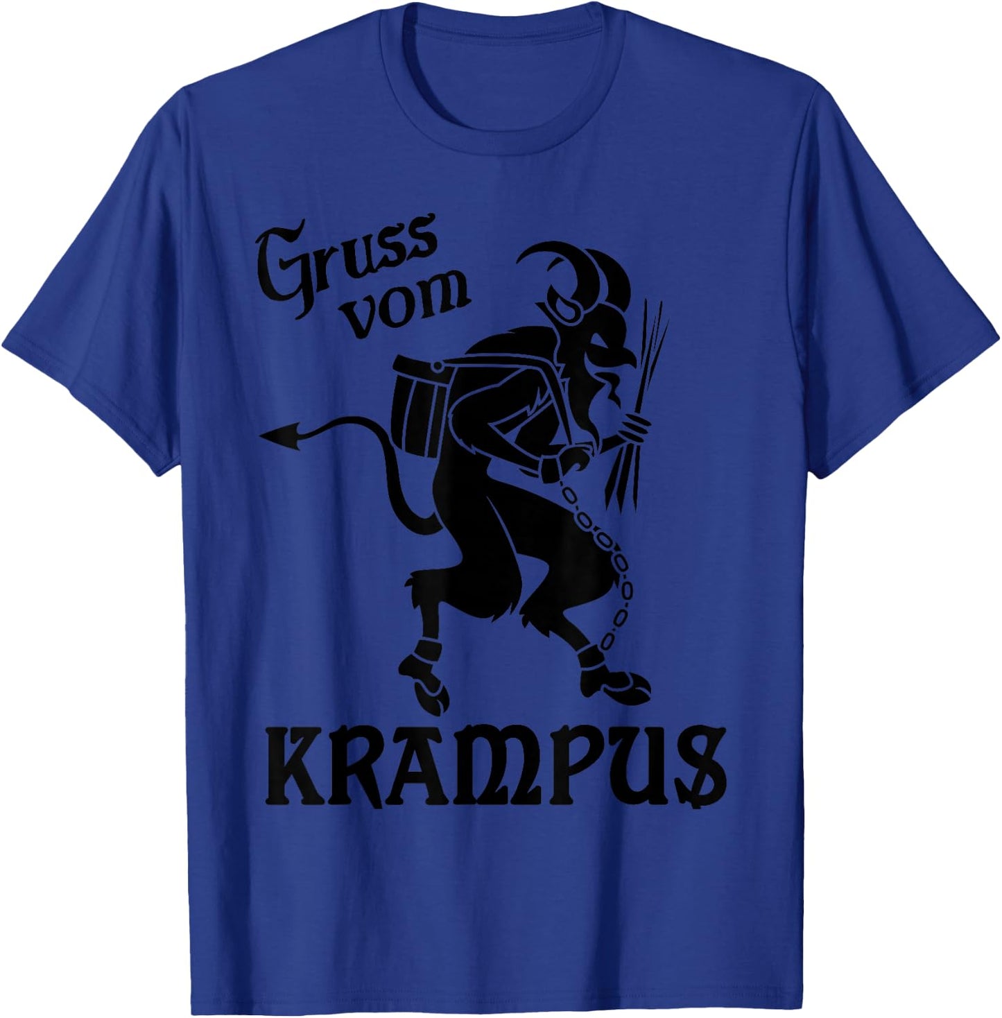 Krampus - Gruss Vom (Greetings from) Krampus, Christmas T-Shirt - T-Shirt | Royal