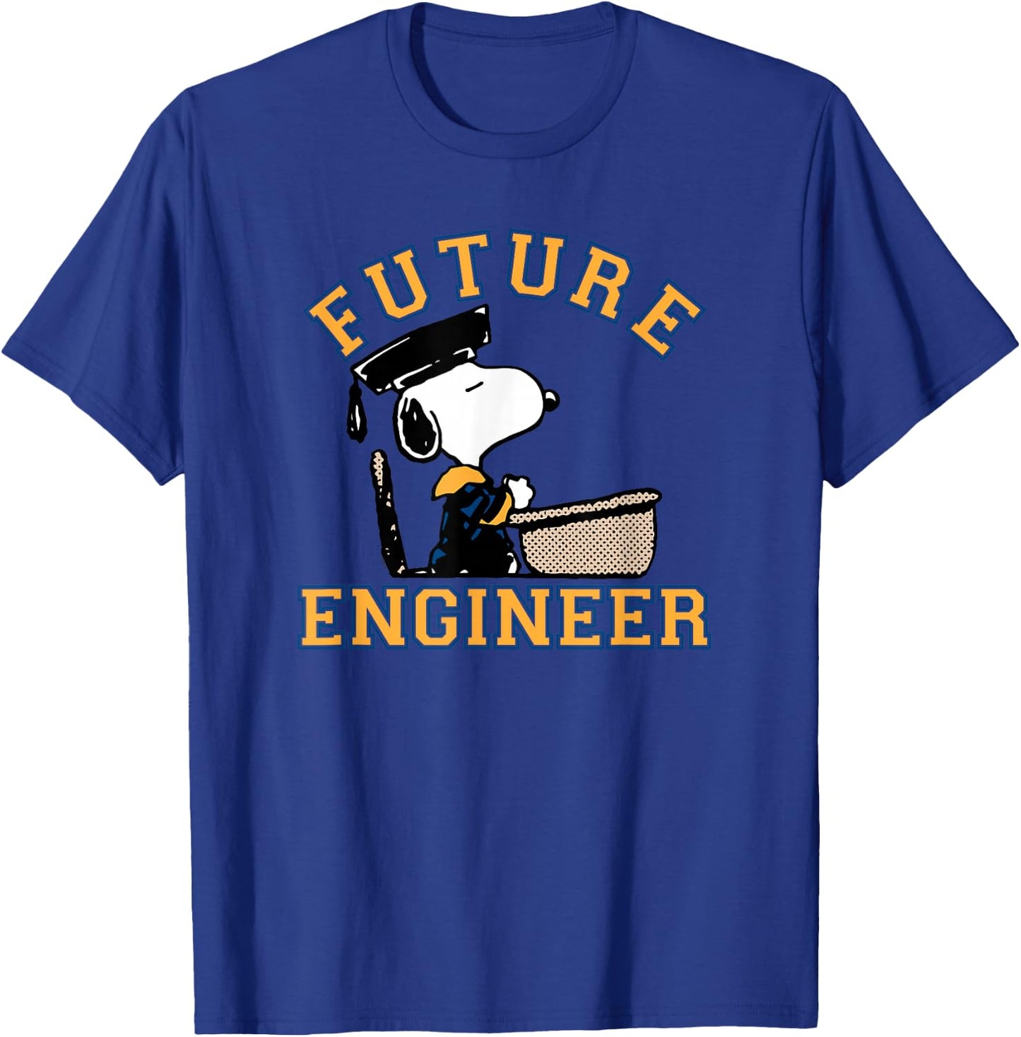 Peanuts Graduation Future Engineer Snoopy T-Shirt - T-Shirt | Royal