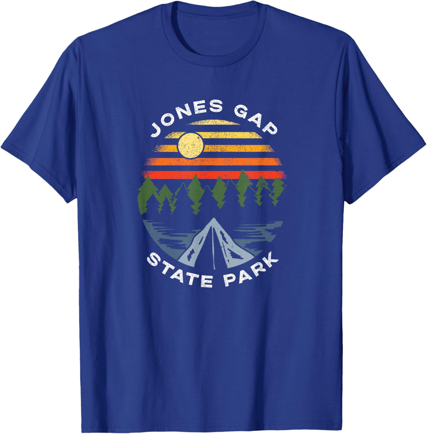 Jones Gap State Park South Carolina Souvenir Camping T-Shirt - T-Shirt | Royal