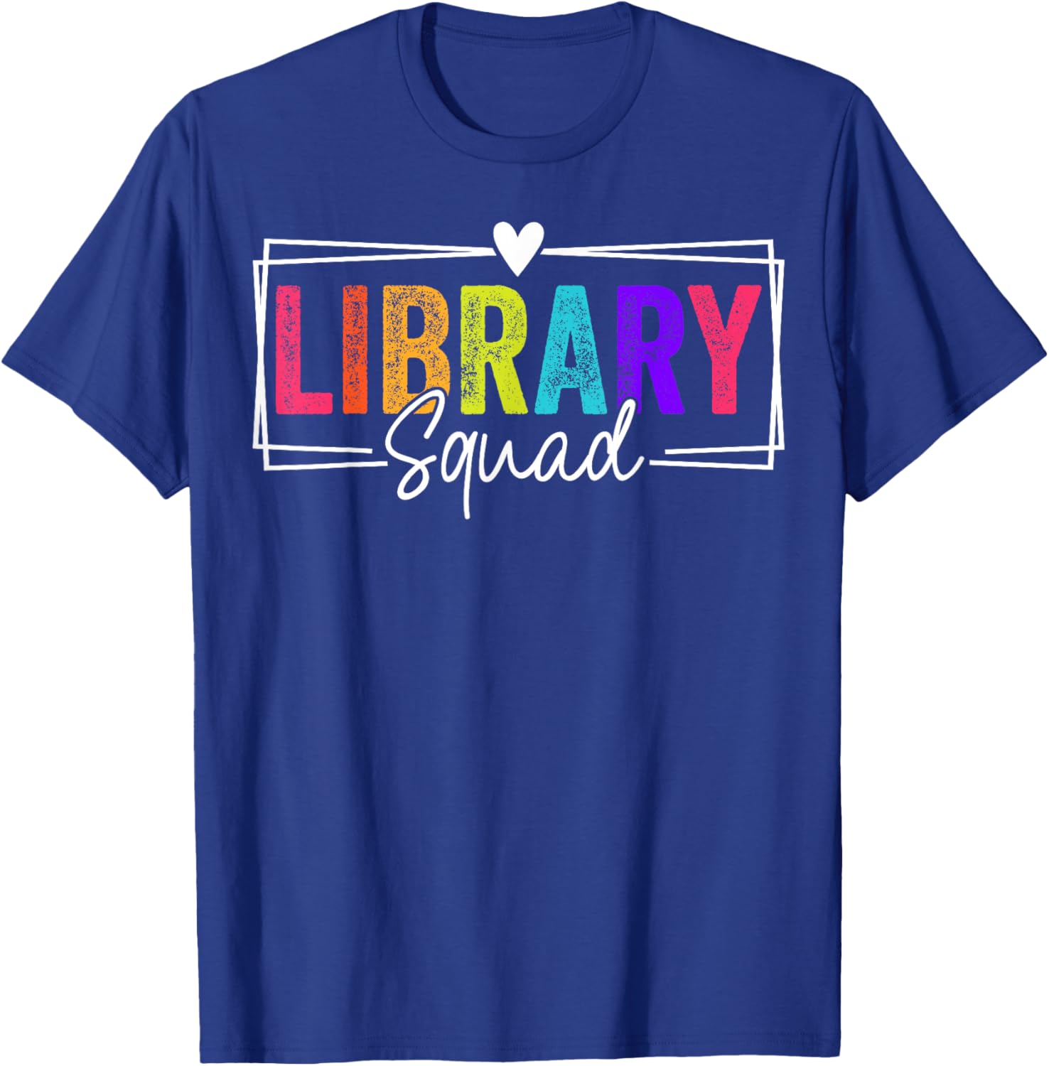 Library Squad Team Librarian Teacher Book Lover T-Shirt - T-Shirt | Royal