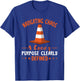 Navigating Chaos Construction Traffic Cone Safety Cone T-Shirt - T-Shirt | Royal