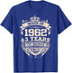 Made in 1962 63 Years of Being Awesome 63th Birthday Vintage T-Shirt - T-Shirt | Royal