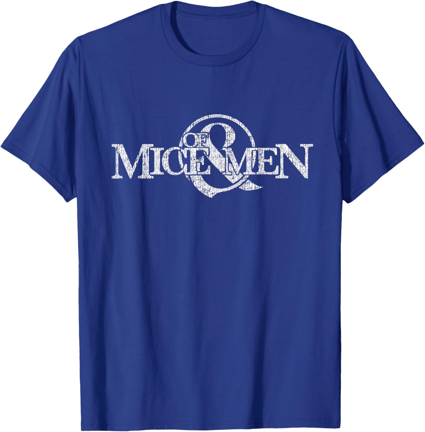 of Mice and Men Distressed Logo T-Shirt - T-Shirt | Royal