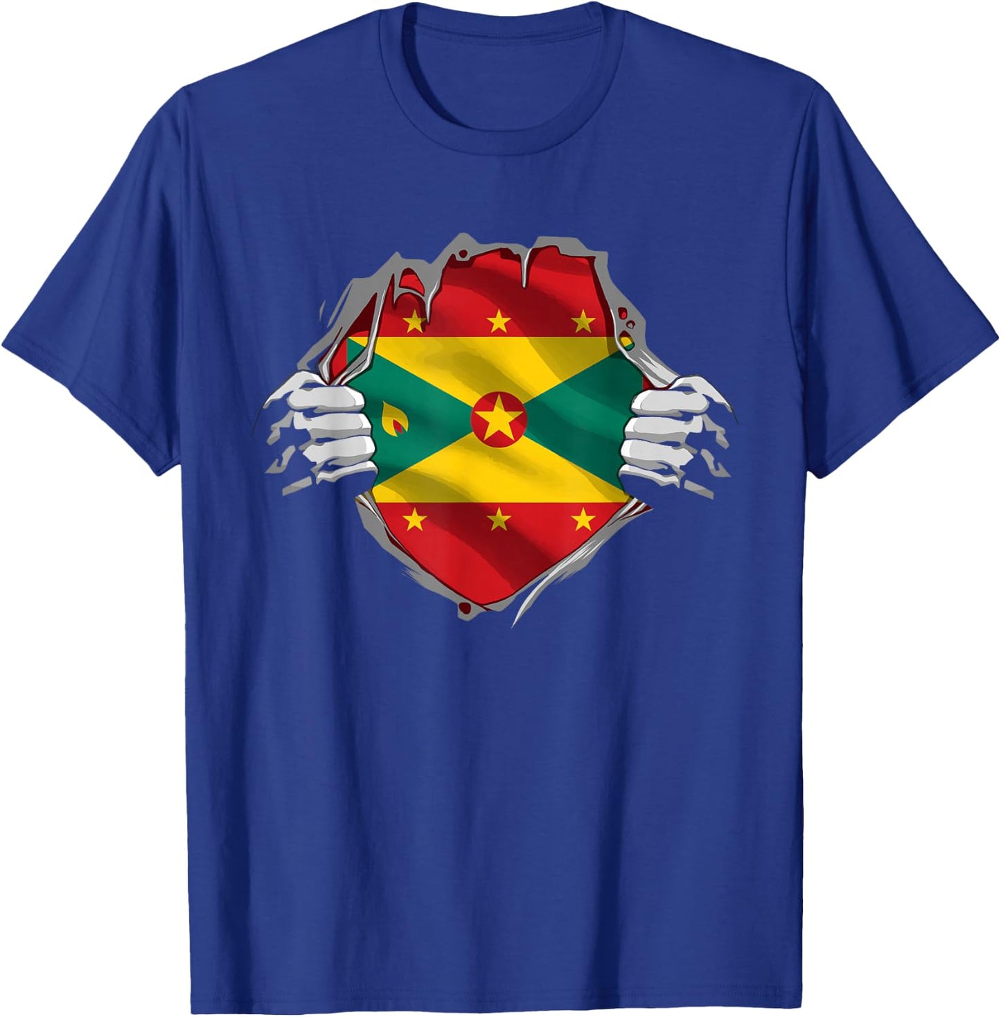 Grenada Super Grenada Flag Caribbean Grenadian Roots T-Shirt - T-Shirt | Royal