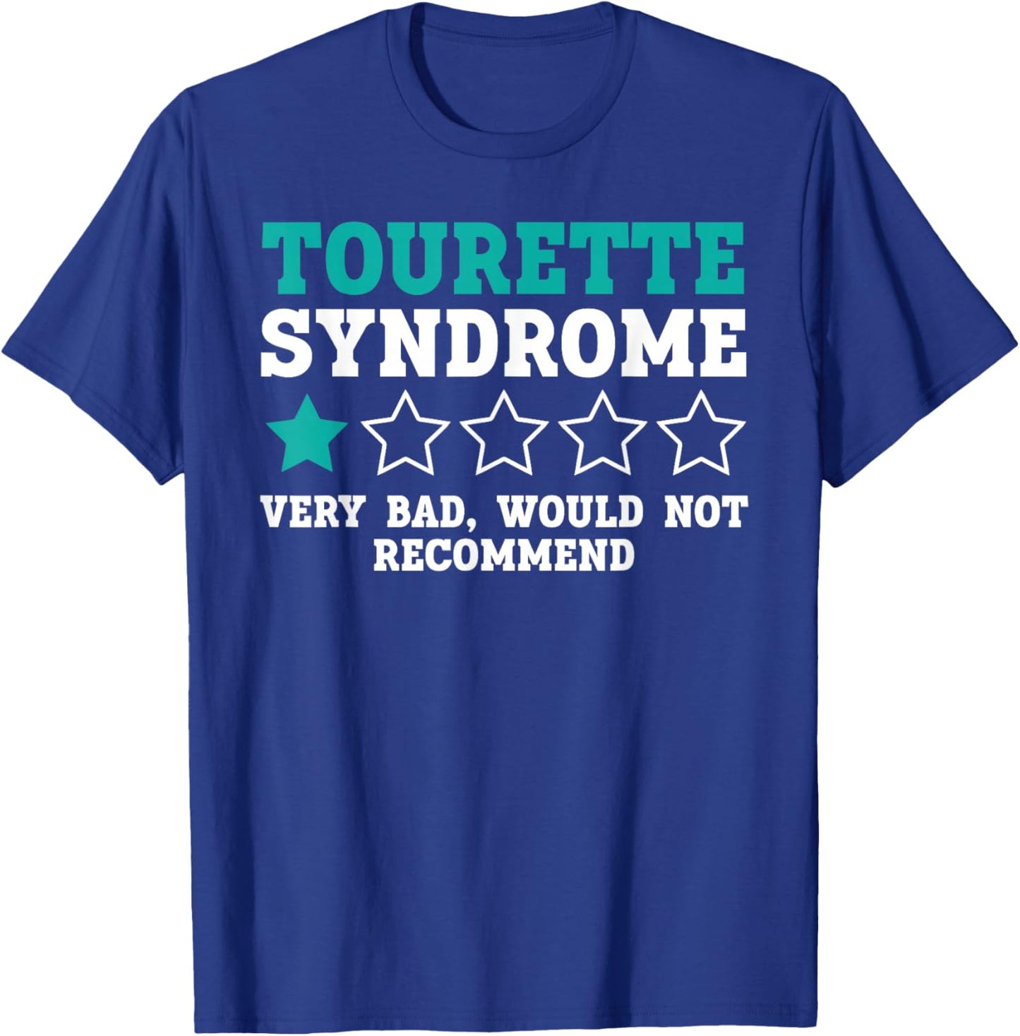 Tourette Syndrome Awareness Teal Ribbon Disorder T-Shirt - T-Shirt | Royal