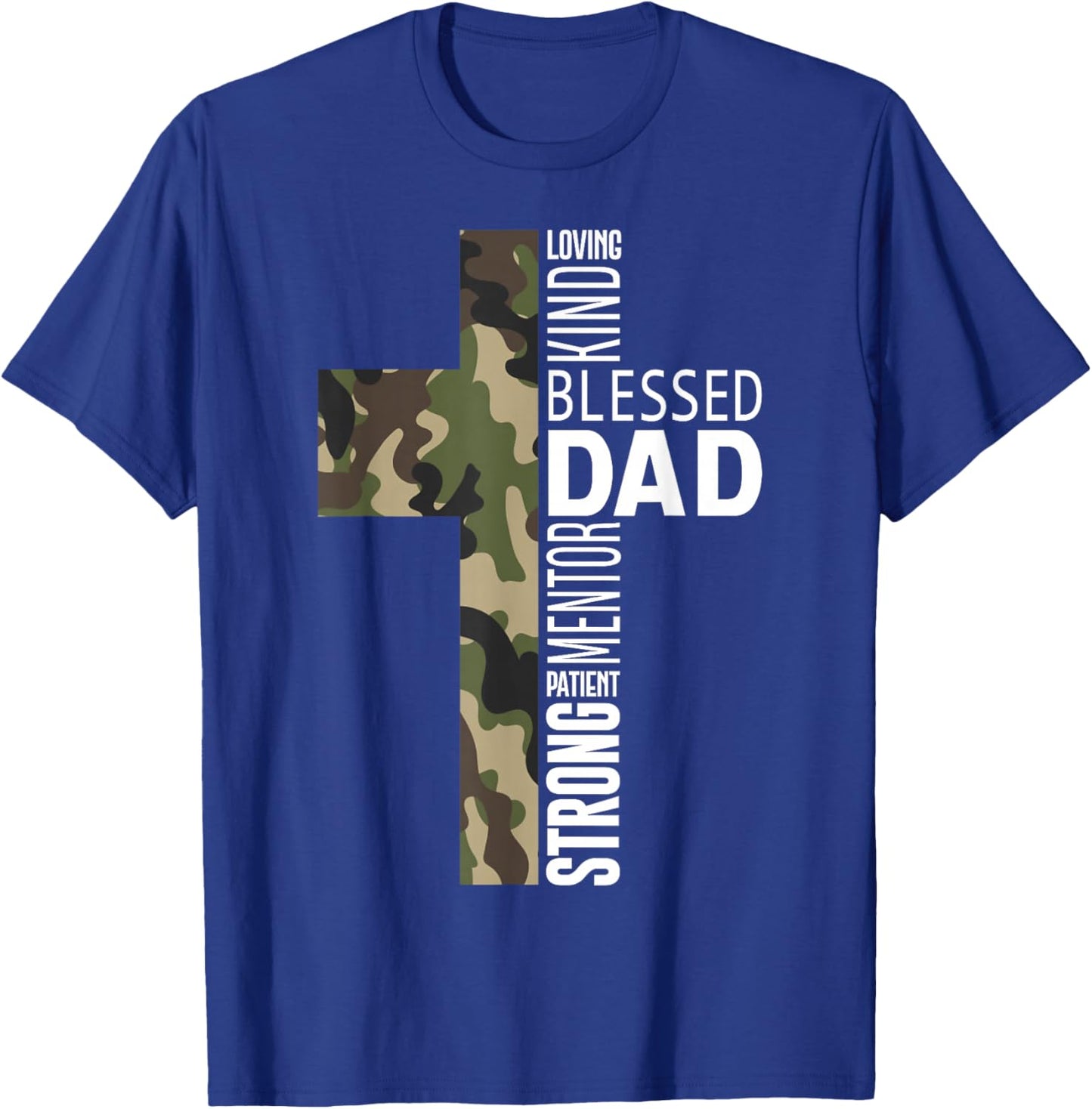 Christian Lovers Man of God Dad Jesus Faith Man of God Dad T-Shirt - T-Shirt | Royal