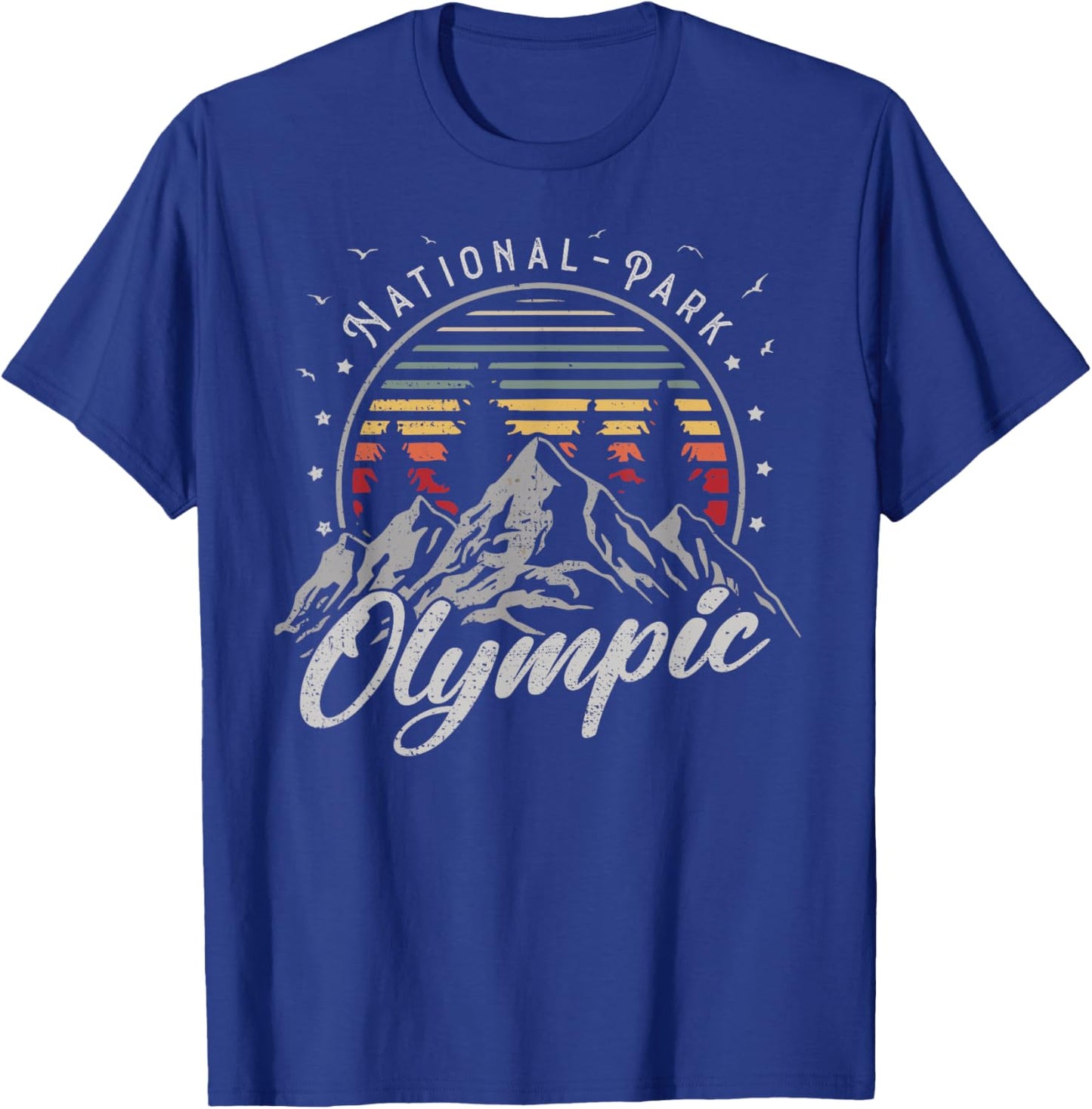 Retro Olympic National Park US Vintage Olympic T-Shirt - T-Shirt | Royal