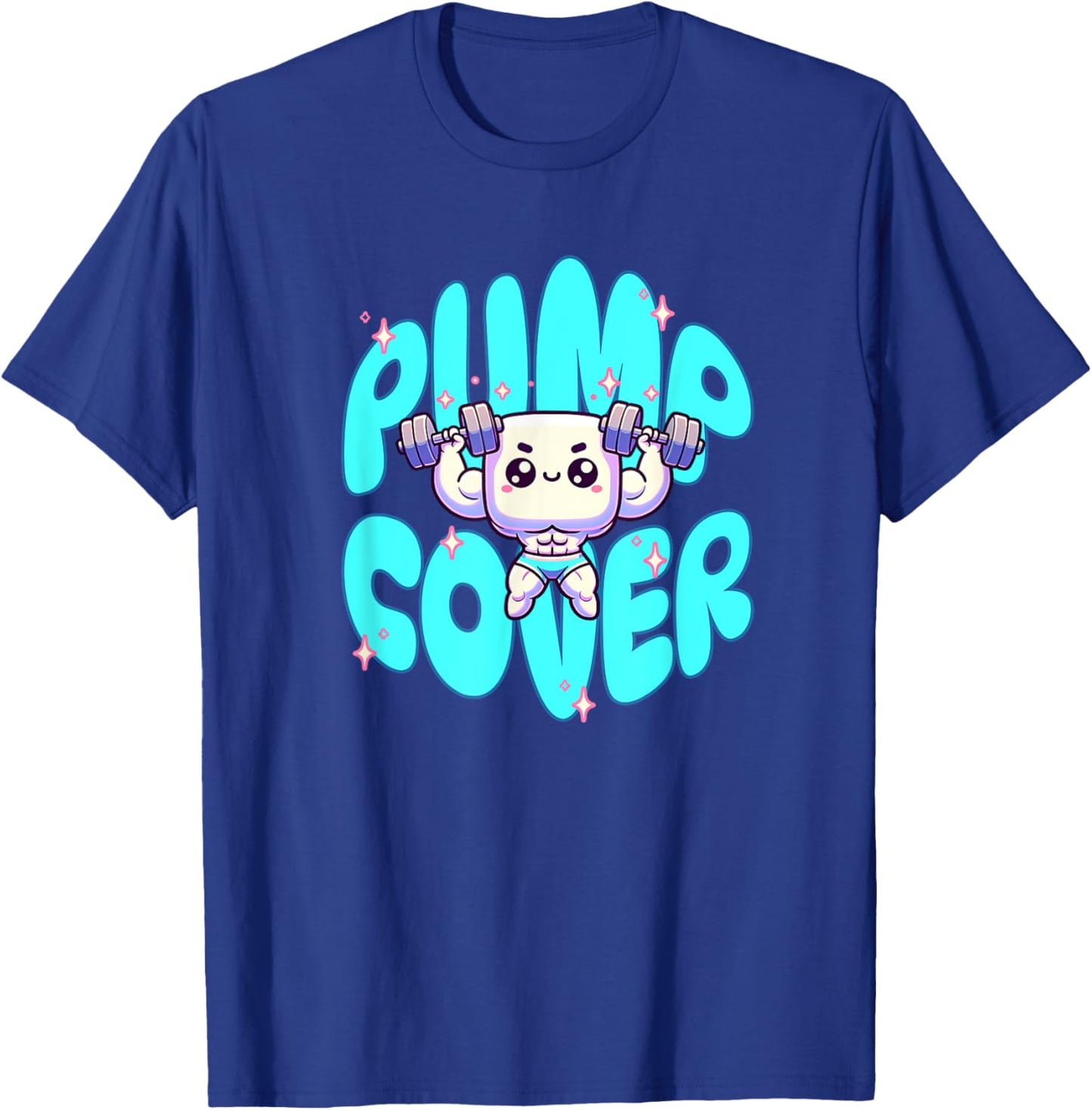 Pump Cover - Gym Fitness Pump Workout Sleeper Build T-Shirt - T-Shirt | Royal
