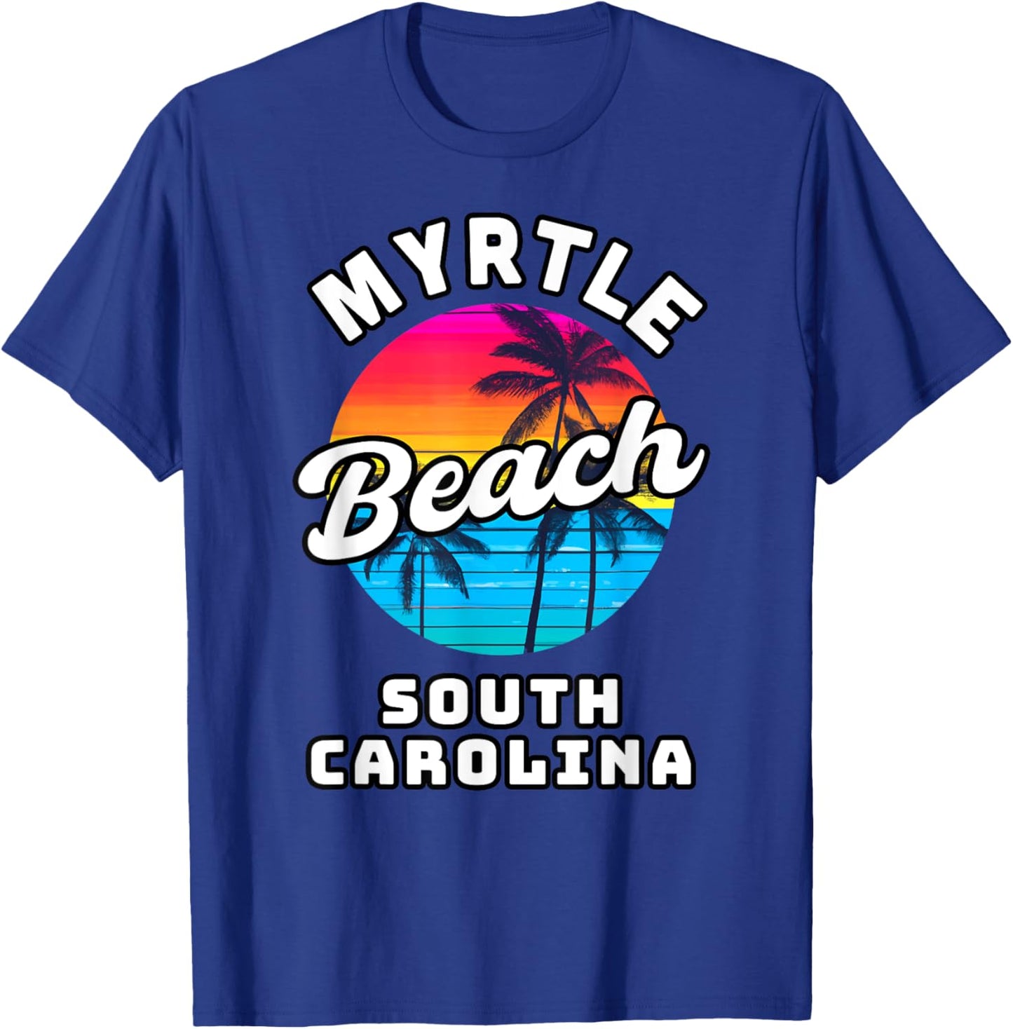 Myrtle Beach South Carolina Family Vacation Trip Souvenir T-Shirt - T-Shirt | Royal