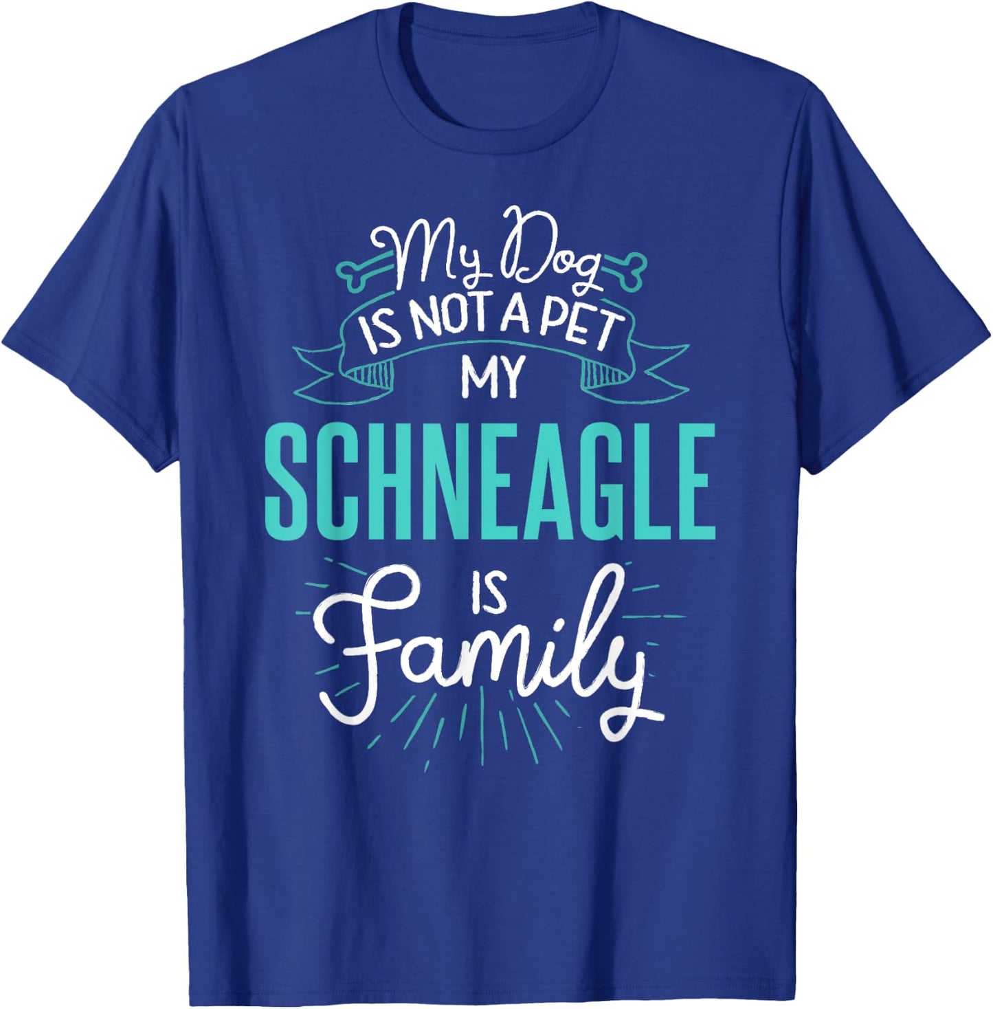 Cute Schneagle Shirt Family Dog Gift Men T-Shirt - T-Shirt | Royal