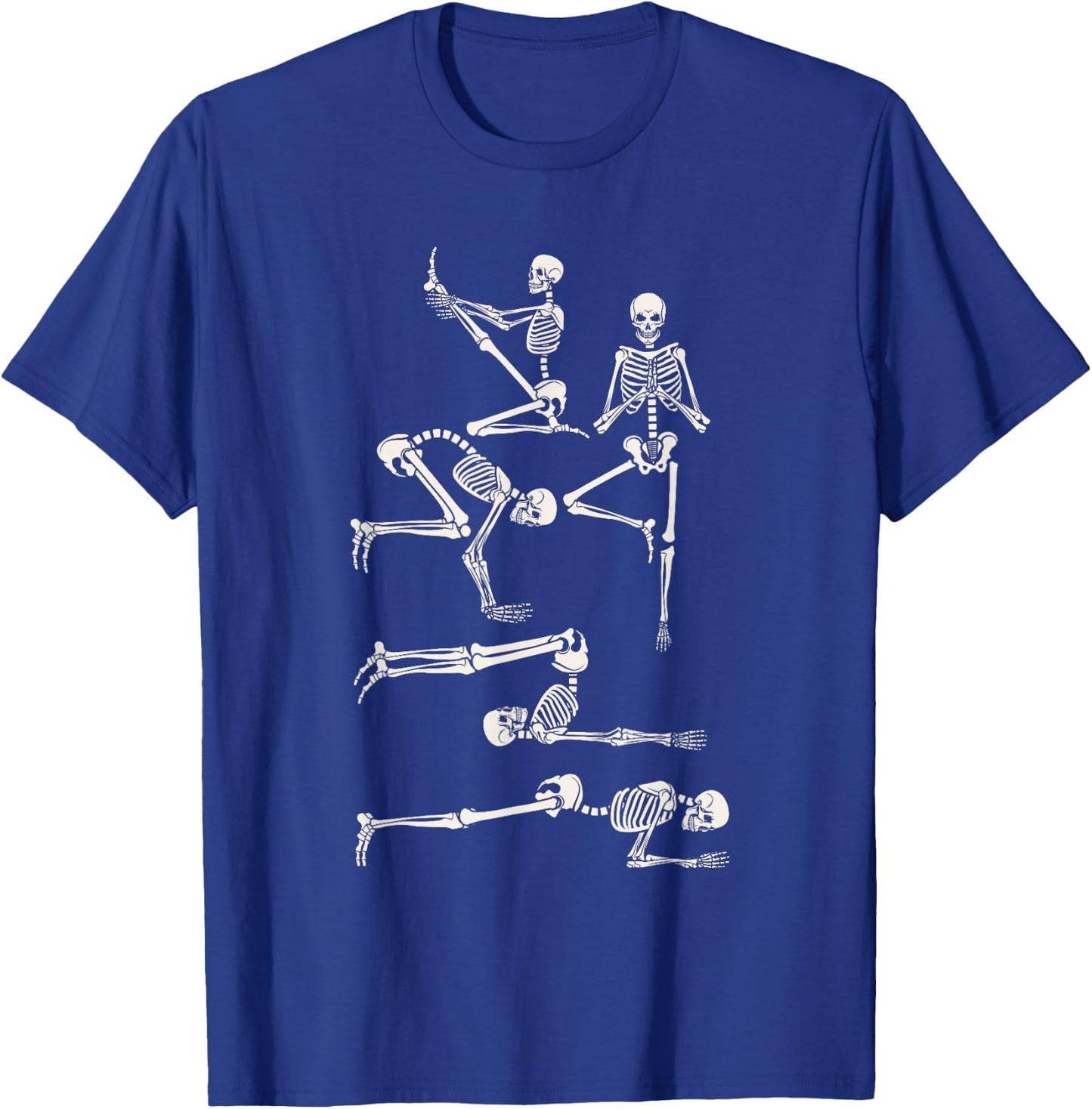 Skeleton Yoga Funny Halloween Costume Namaste Meditation T-Shirt - T-Shirt | Royal