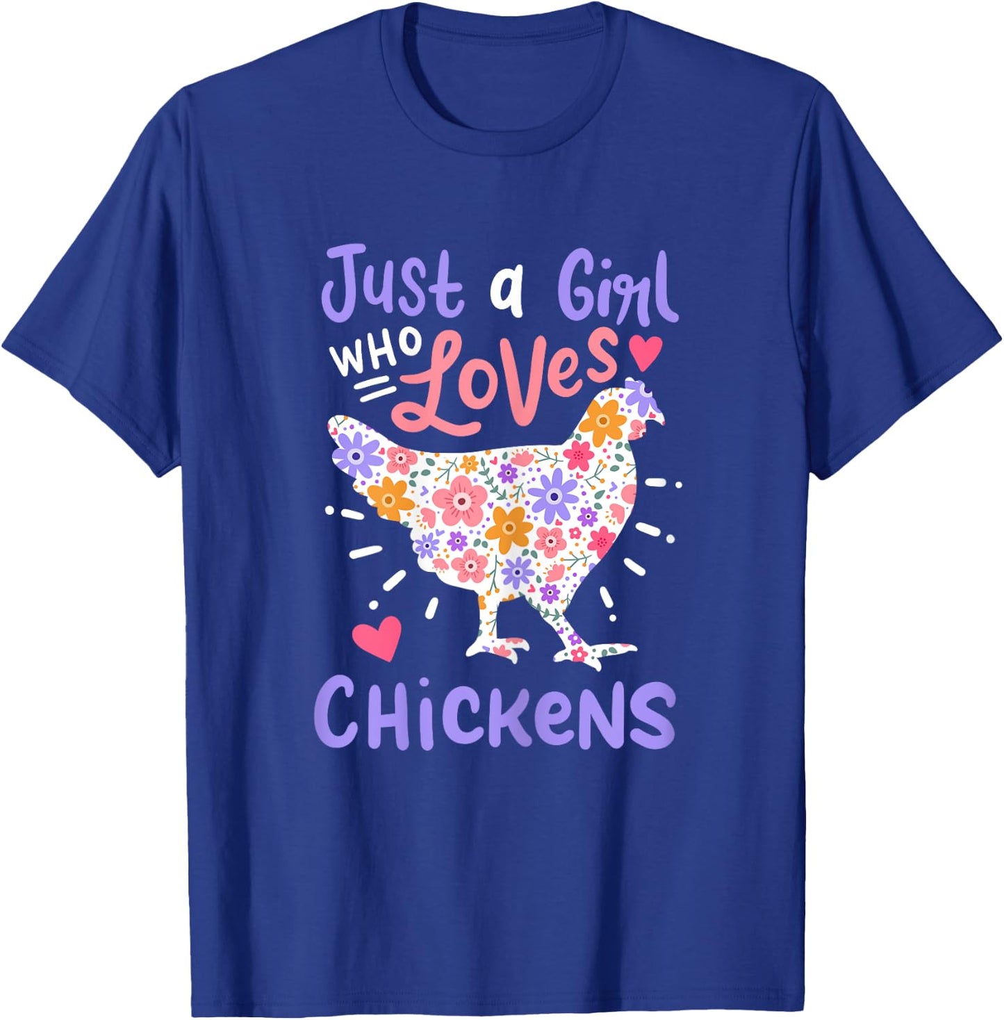 Chicken Hen Love Cute Funny Gift T-Shirt - T-Shirt | Royal