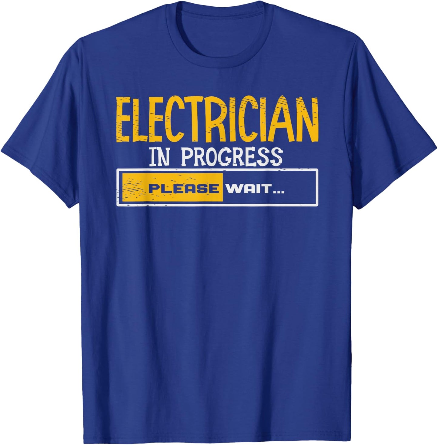 Electrician Loading Electrical Worker Journeyman Wireman T-Shirt - T-Shirt | Royal