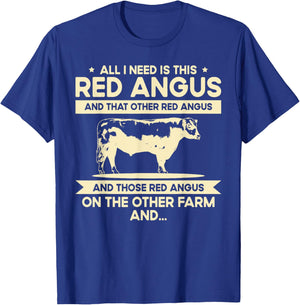 I Need This Cow Breeder - Cattle Farmer Red Angus T-Shirt - T-Shirt | Royal