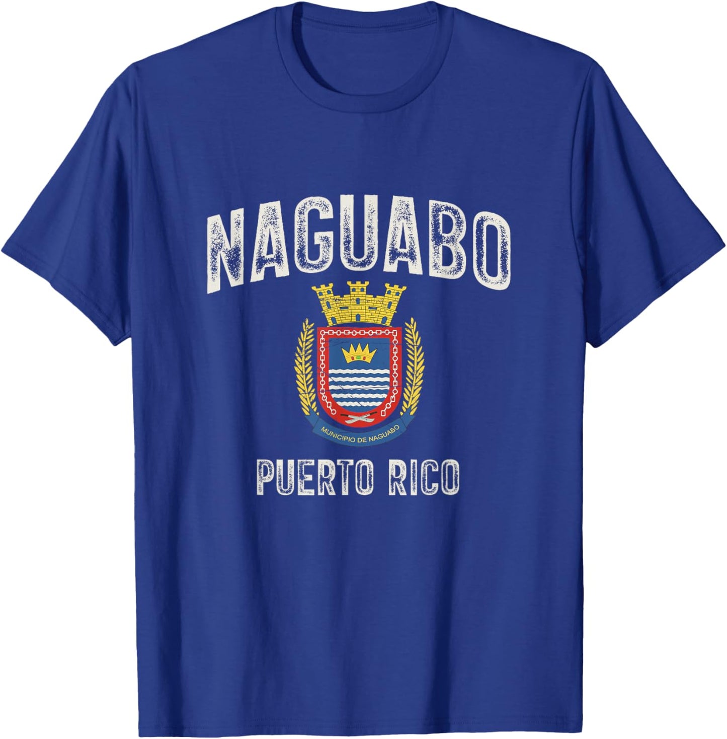 Naguabo City in Puerto Rico, Naguabo Armorial T-Shirt - T-Shirt | Royal