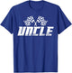 Uncle Pit Crew Family Racing Birthday Race Car T-Shirt - T-Shirt | Royal