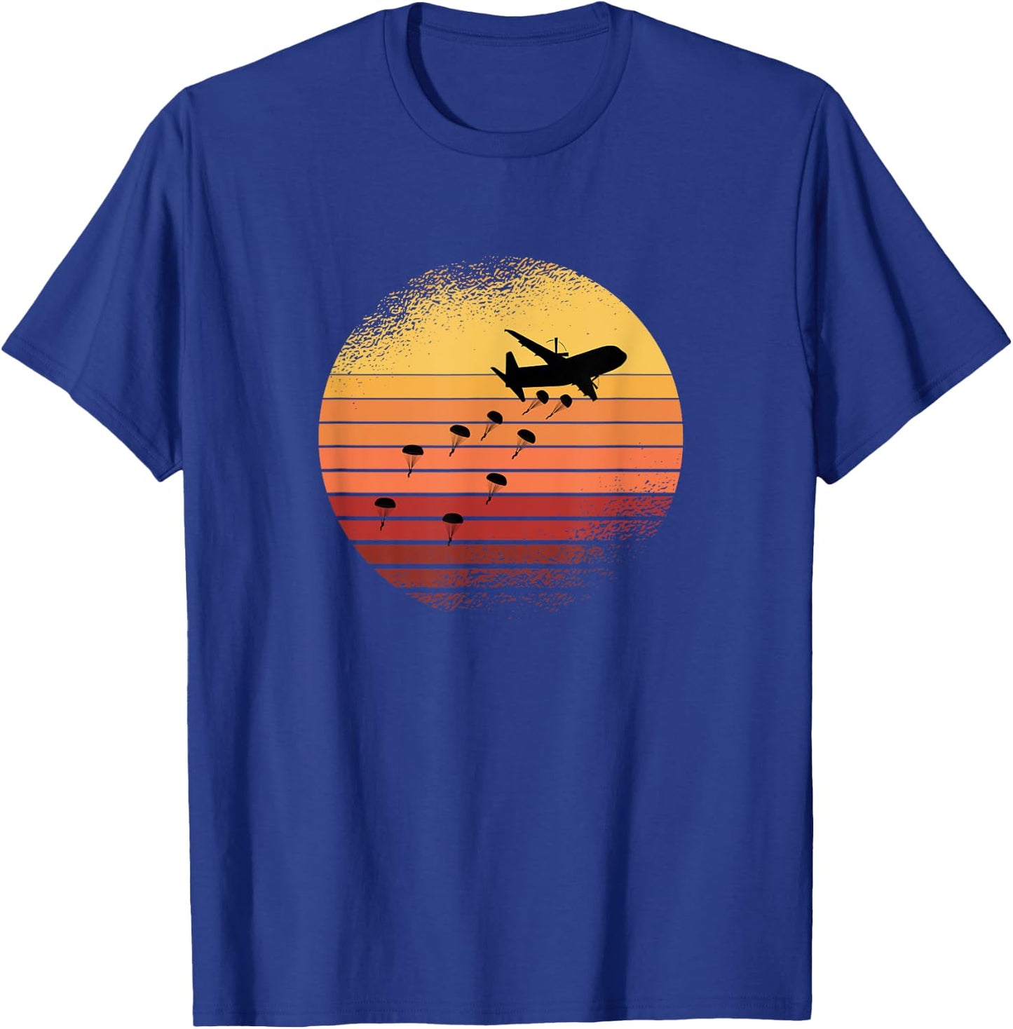 Paratrooper Vintage Army Parachute T-Shirt - T-Shirt | Royal
