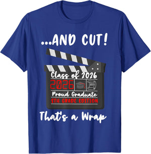 8th Grade Graduation 2026 Graduate Last Day of Middle School T-Shirt - T-Shirt | Royal