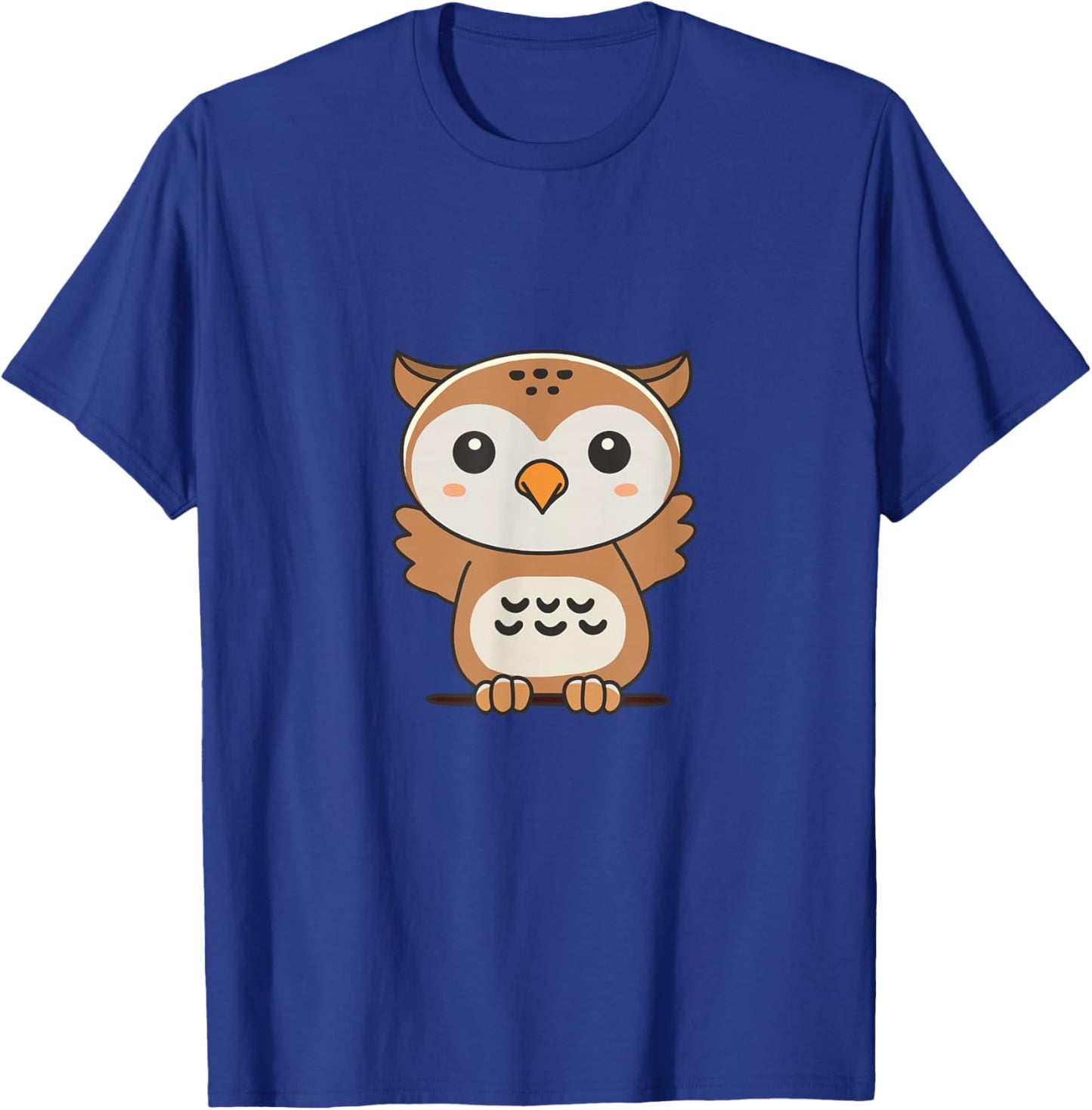 Owl Cute Animals For Kids Manga Owls T-Shirt - T-Shirt | Royal