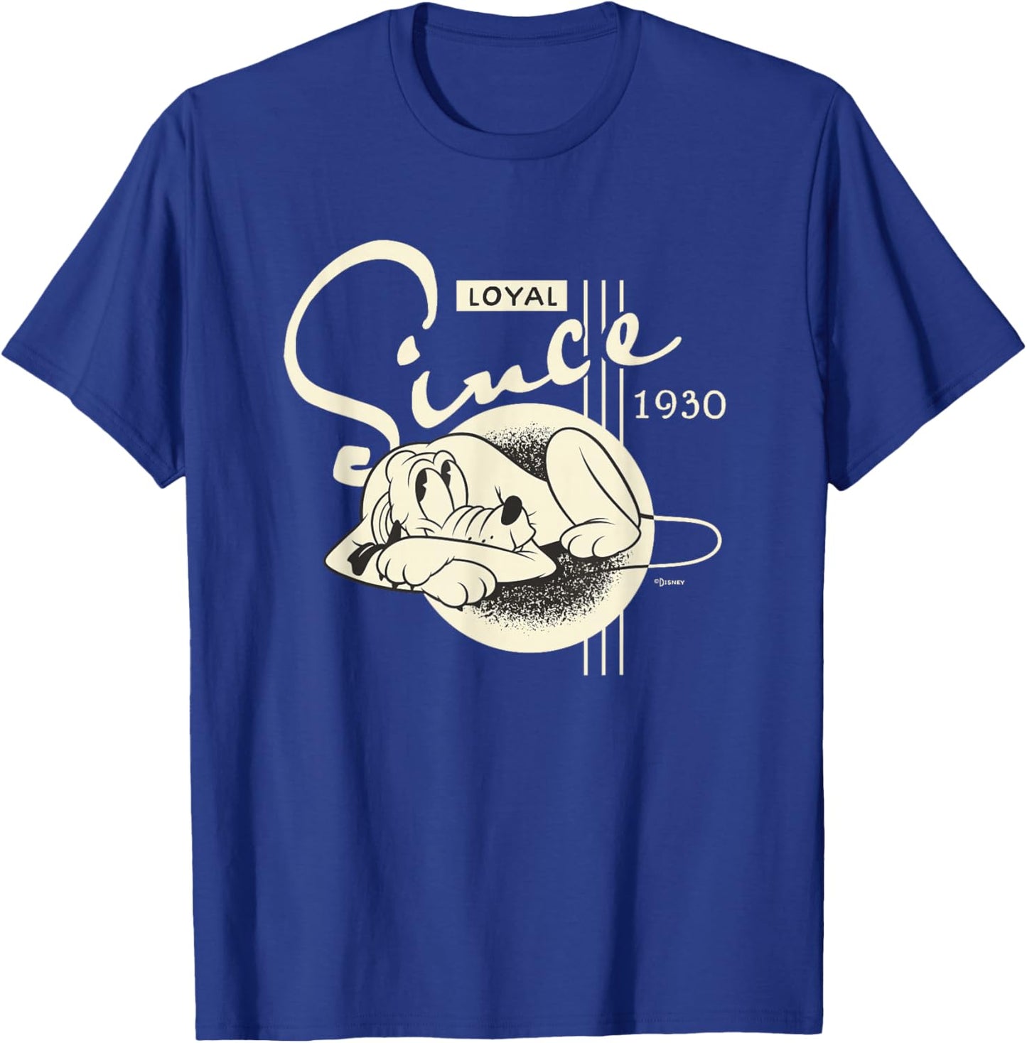 Disney 100 Pluto Loyal Since 1930 Retro Vintage D100 T-Shirt - T-Shirt | Royal