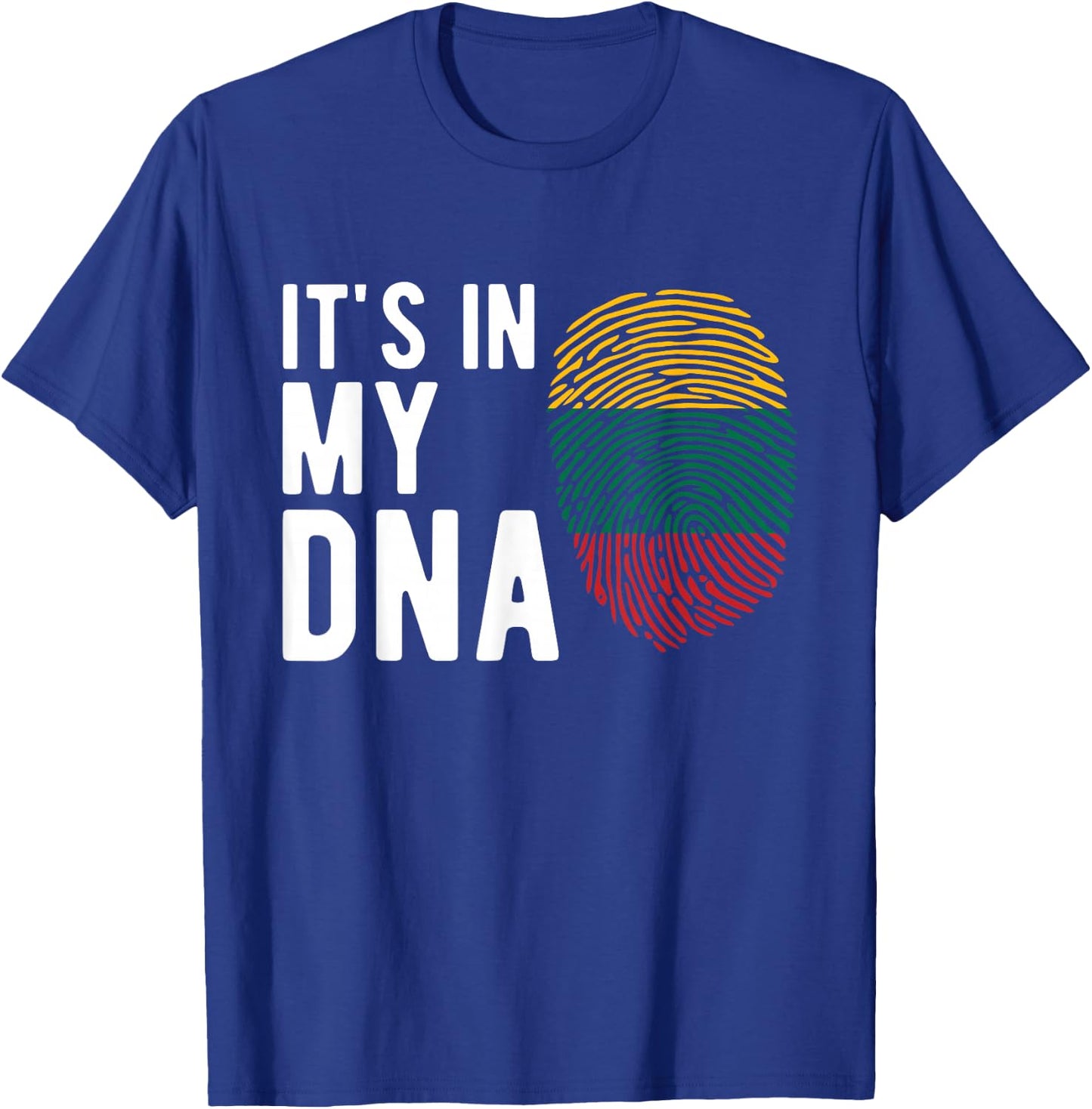 It's in My DNA Lithuania Flag Lithuanian Gift T-Shirt - T-Shirt | Royal