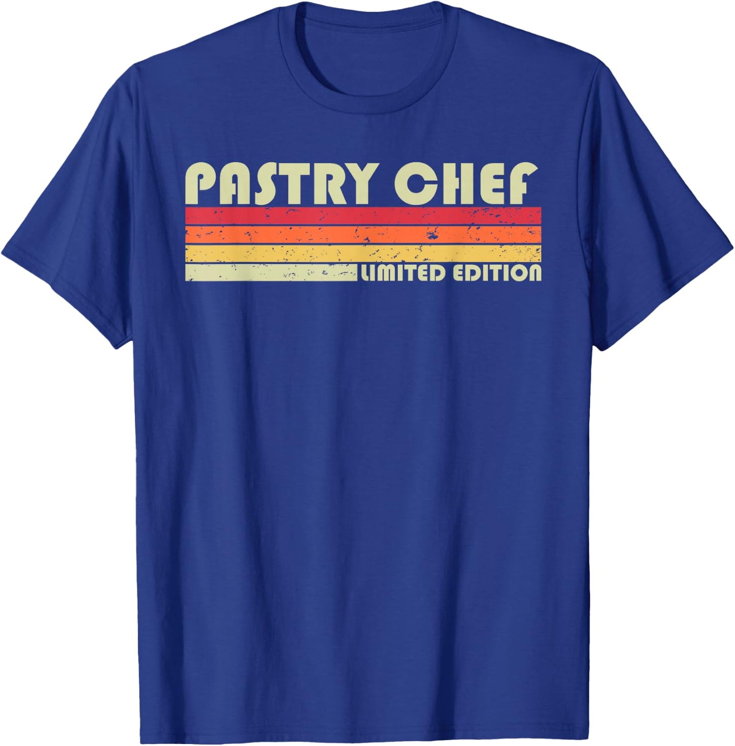 Personal Christmas Retro Vintage Graduation Gifts PASTRY CHEF Funny Job Title Profession Birthday Worker Idea T-Shirt - T-Shirt | Royal