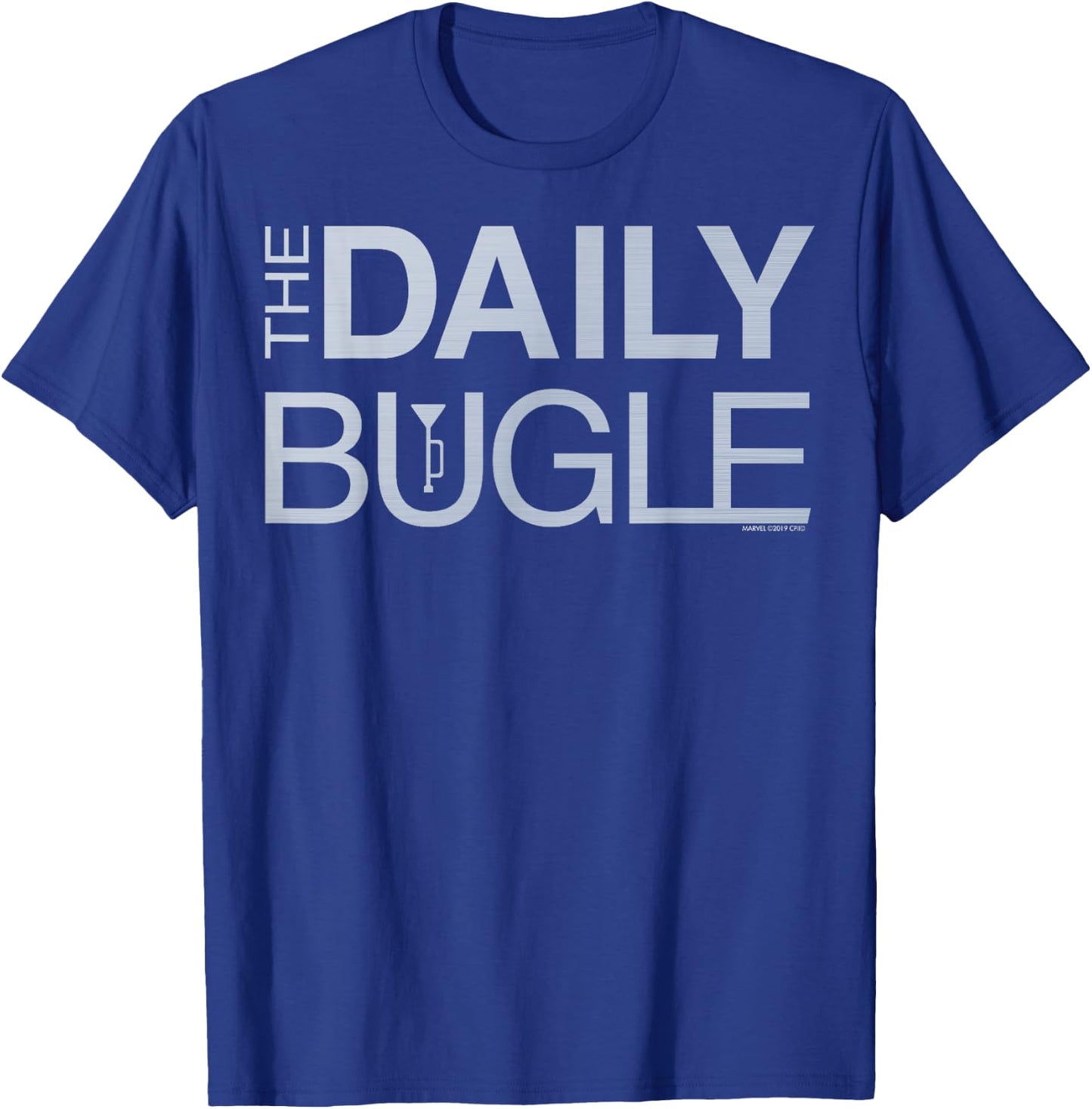 Marvel Spider-Man Far from Home The Daily Bugle Logo T-Shirt - T-Shirt | Royal