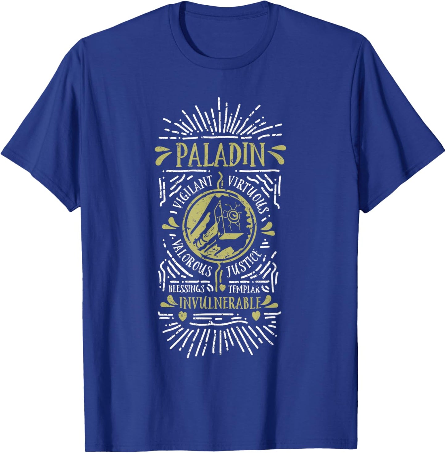 Wow Paladin Role Playing Gamer T-Shirt - T-Shirt | Royal