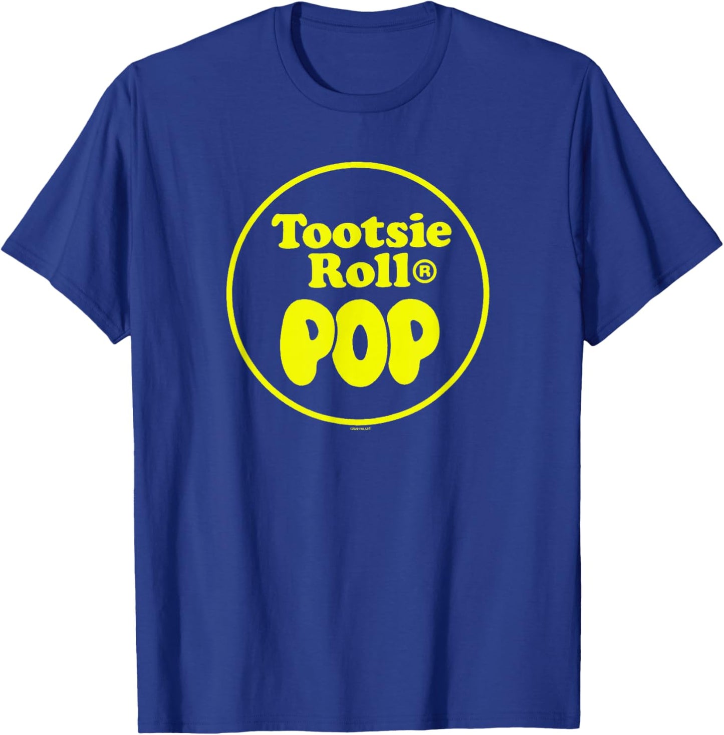 Tootsie Roll Pop Plain Circle Logo T-Shirt - T-Shirt | Royal