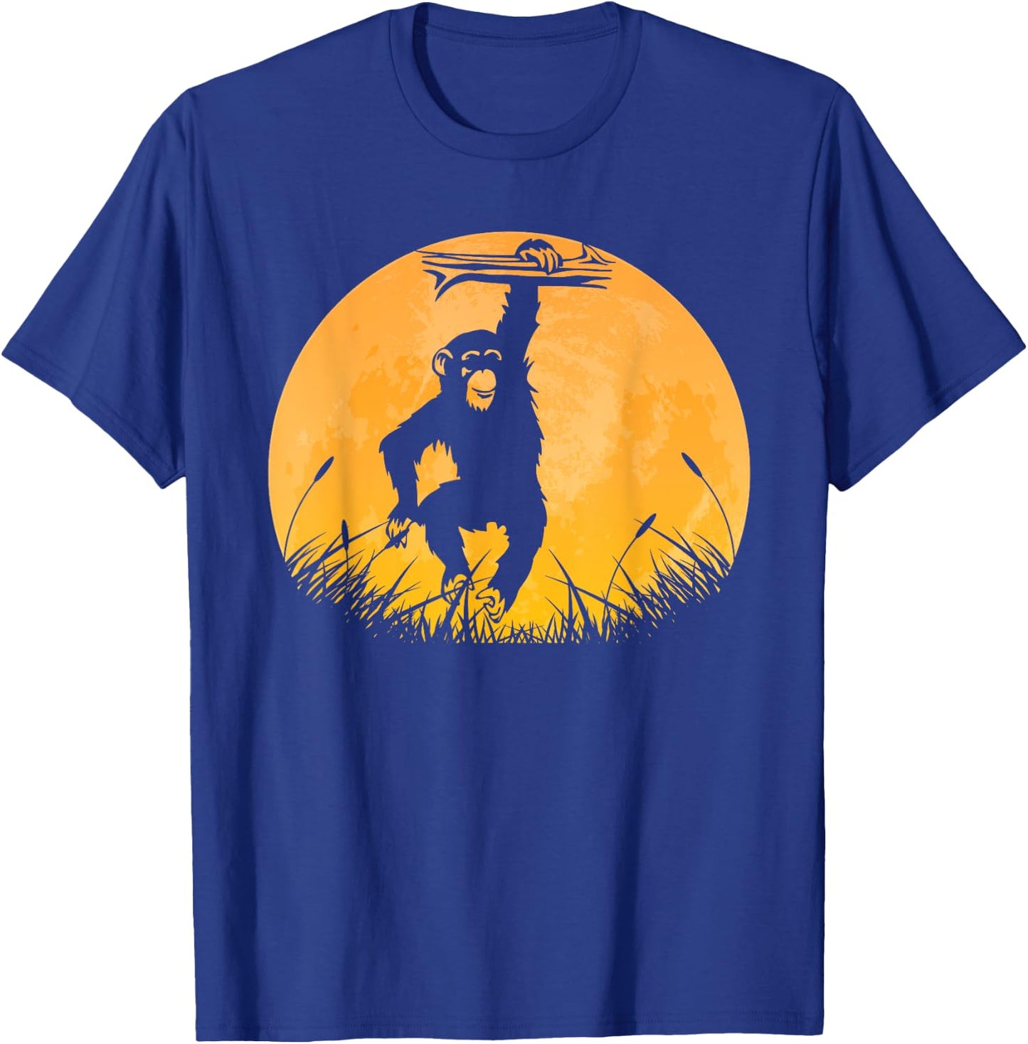 Chimpanzee Easy Halloween Outfit Monkey Moon Costume Gift T-Shirt - T-Shirt | Royal