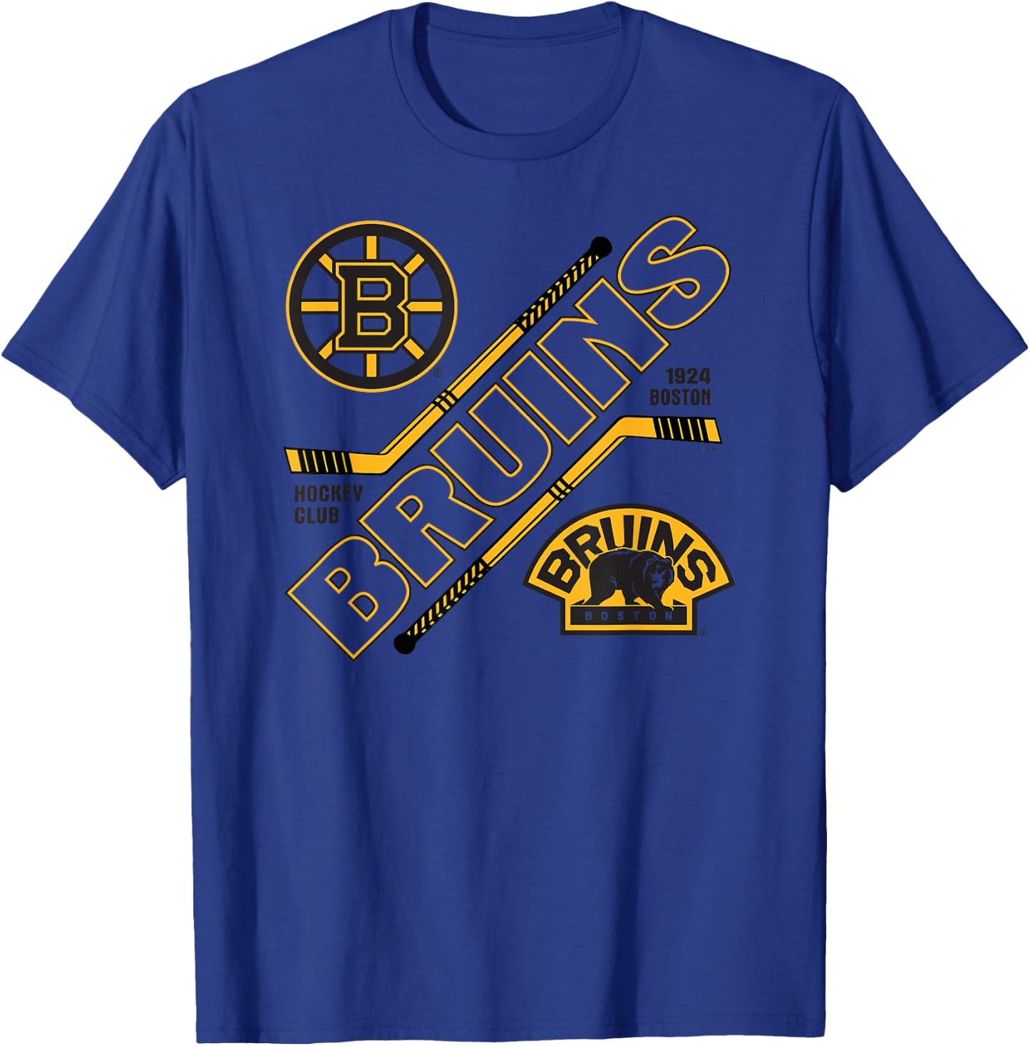Boston Bruins Force White Officially Licensed T-Shirt - T-Shirt | Royal