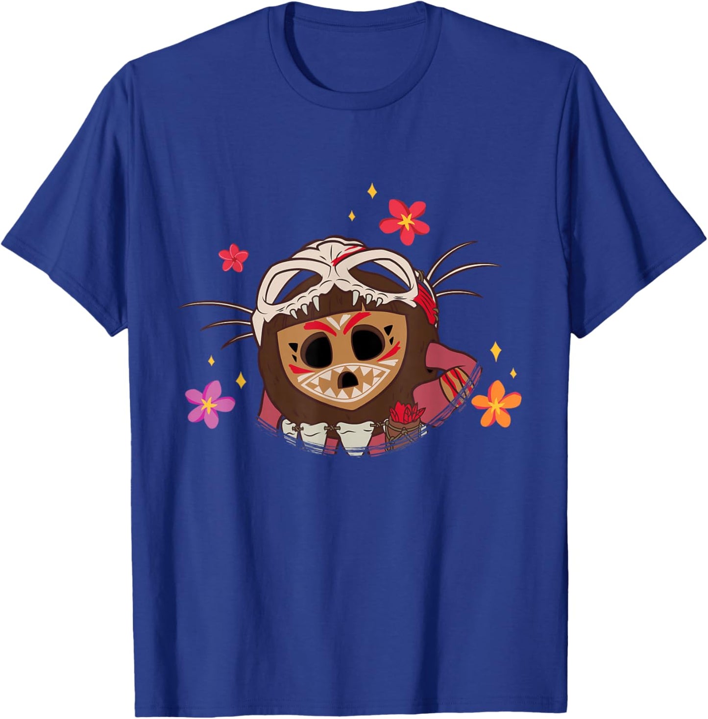 Disney Moana 2 Big Face Kotu Tropical Flowers Costume T-Shirt - T-Shirt | Royal