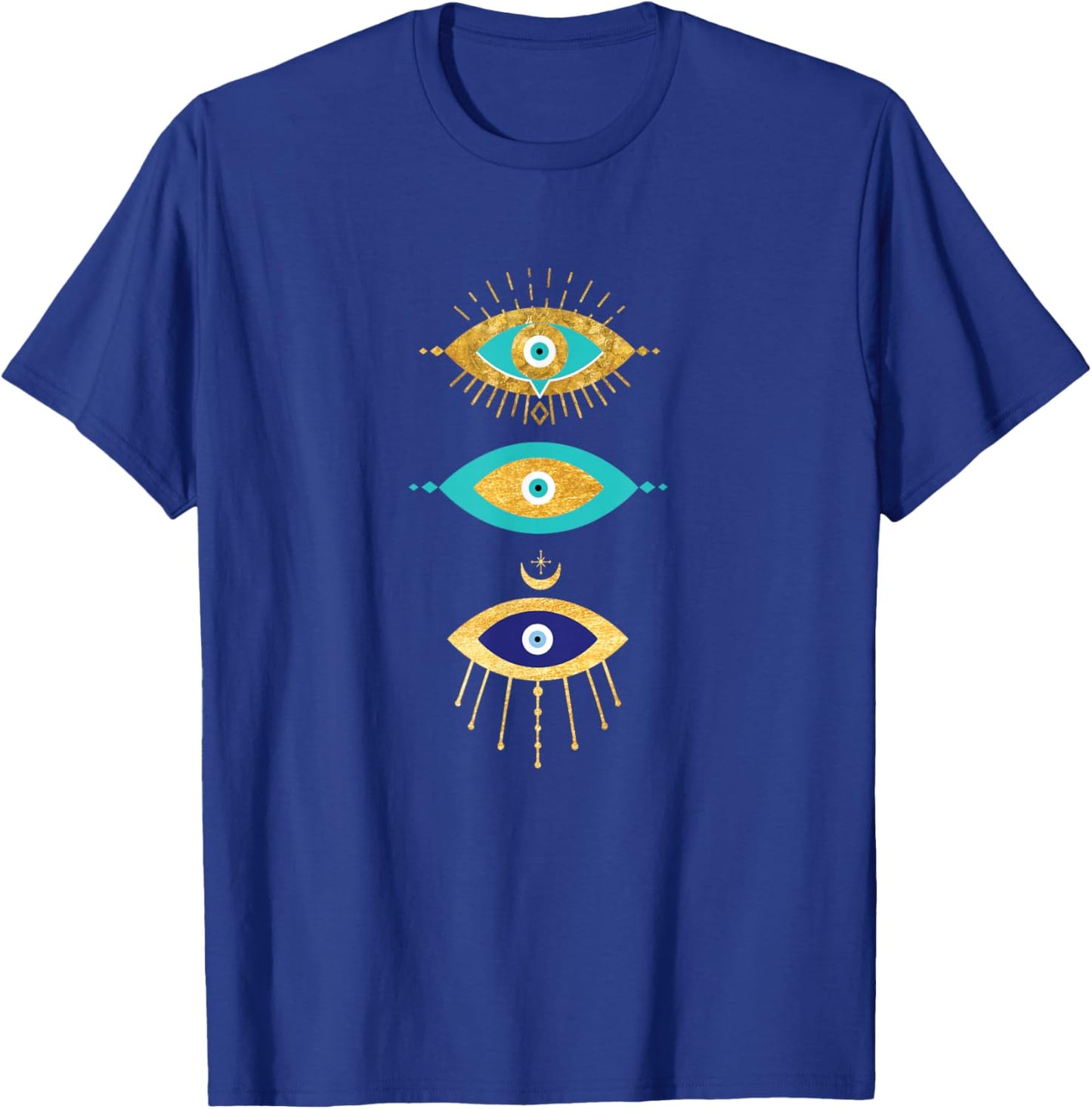 Third Eye All Seeing Spiritual Gift Apparel Evil Eye Curse Protection , Teen Girls & Teens, Black, Short Sleeve, Classic Fit, Small T-Shirt - T-Shirt | Royal