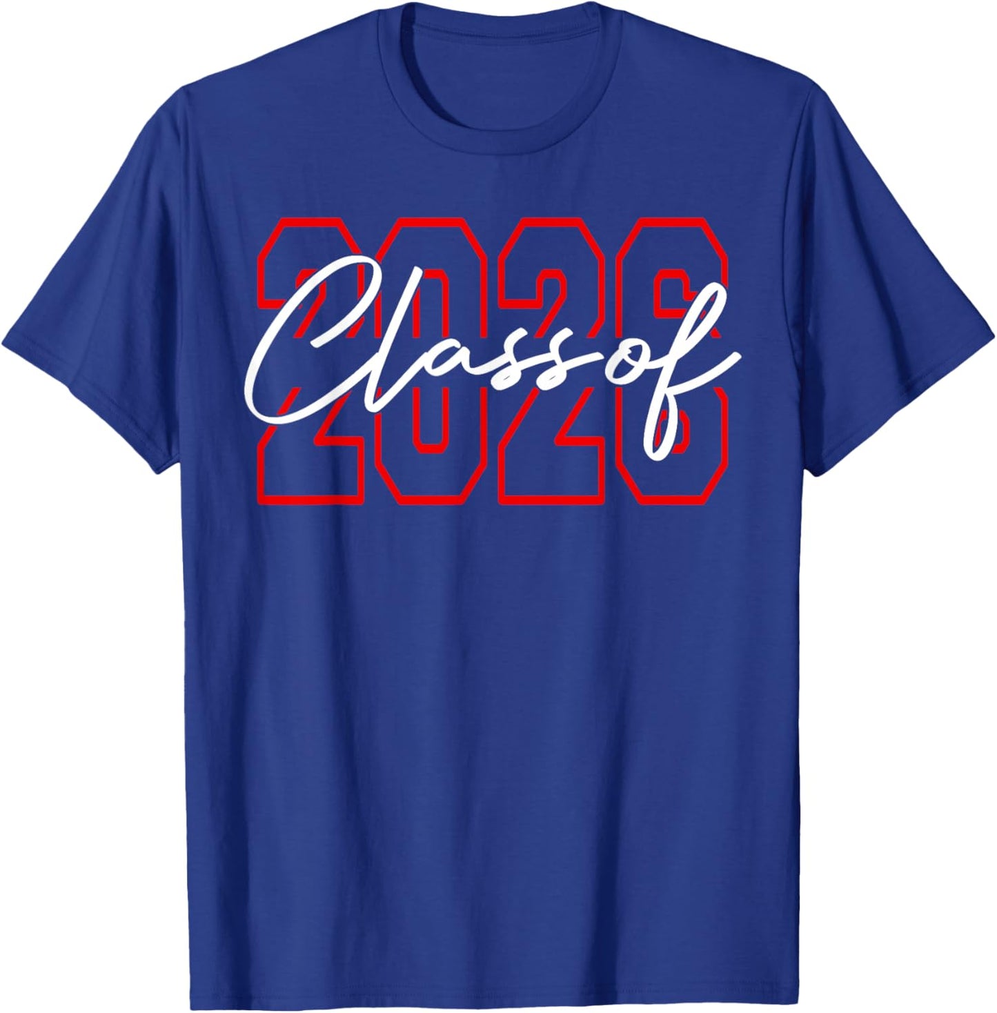 Retro Senior 2026 Class of 2026 Matching Graduation Party T-Shirt - T-Shirt | Royal
