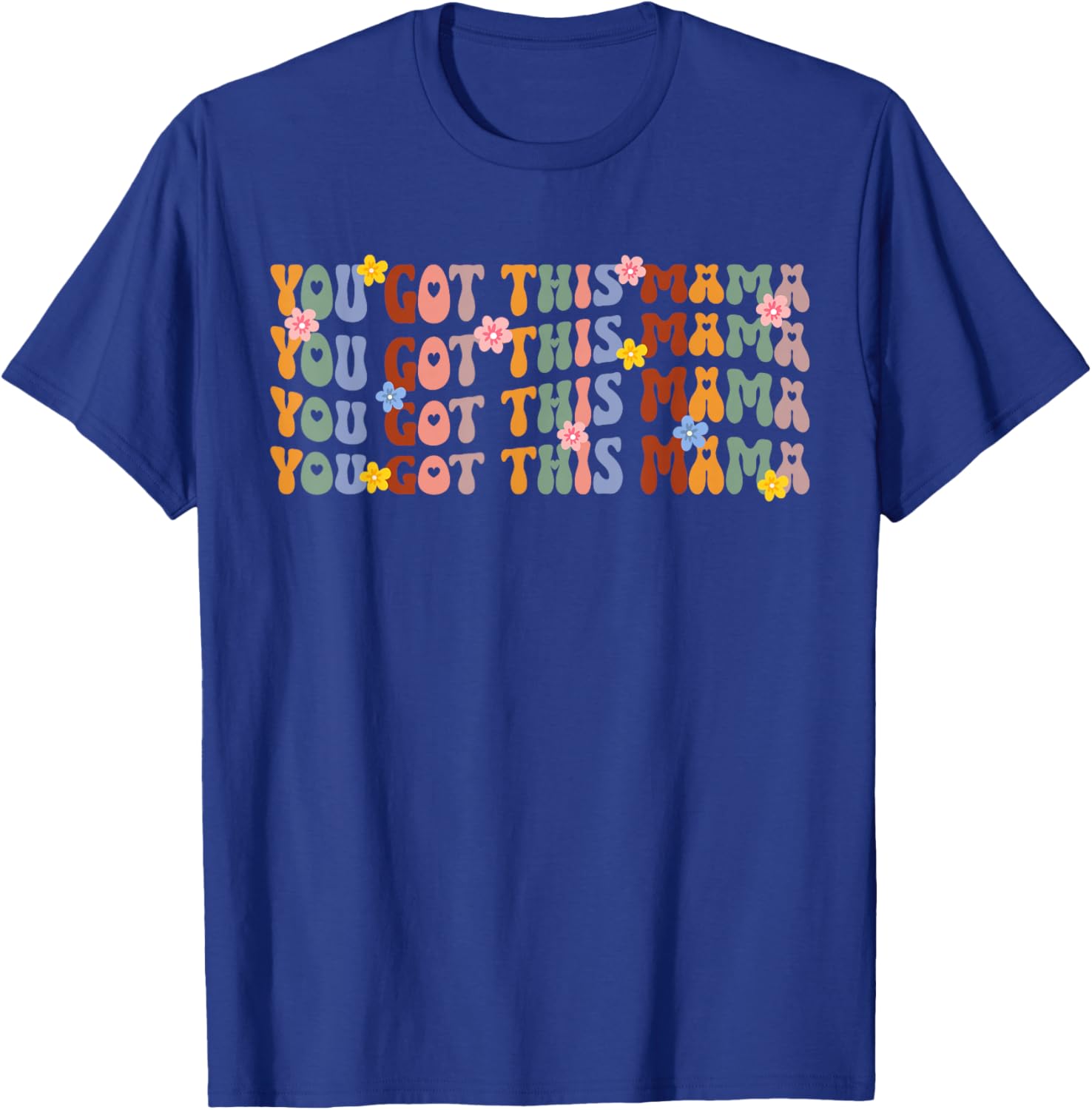 Mother Baby Nurse Postpartum Nurse Groovy Mom Baby Nurse T-Shirt - T-Shirt | Royal