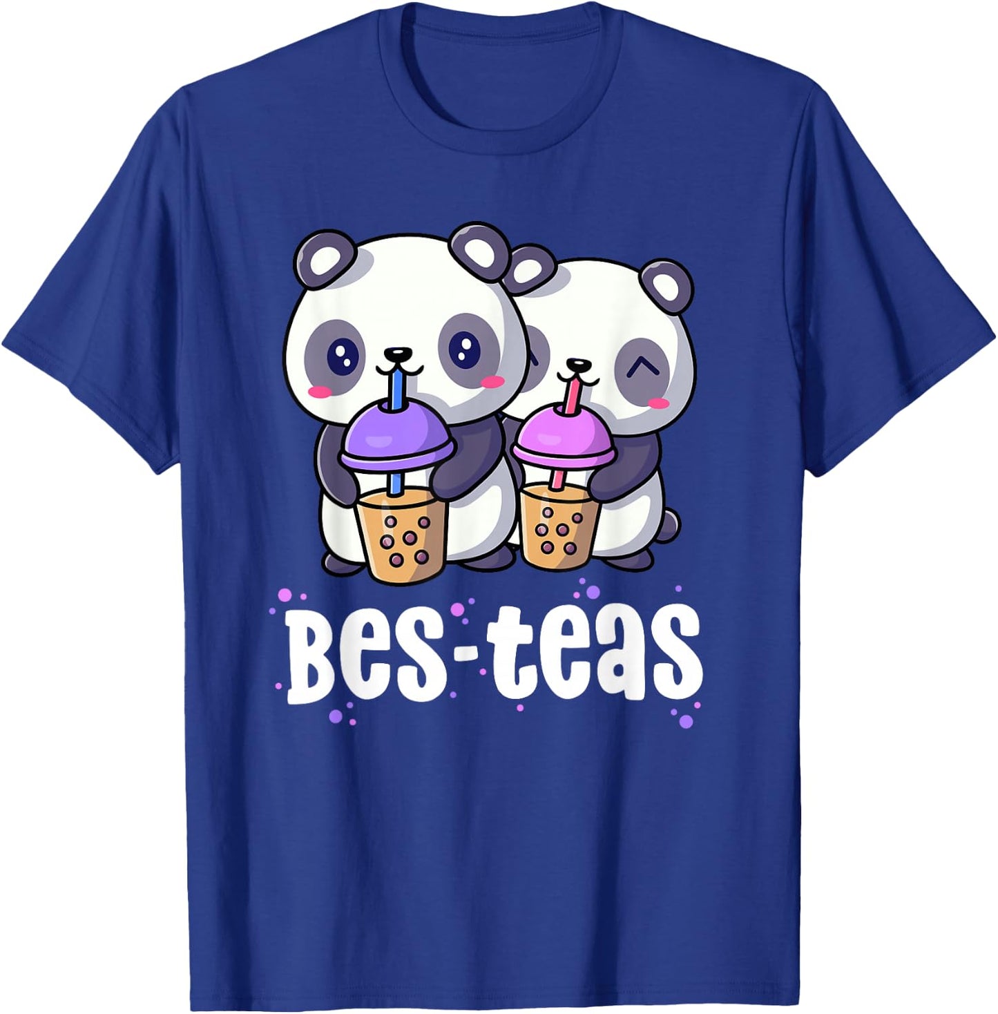 Boba Shirt Women Girls Bes Teas Kawaii Panda Bubble Tea T-Shirt - T-Shirt | Royal