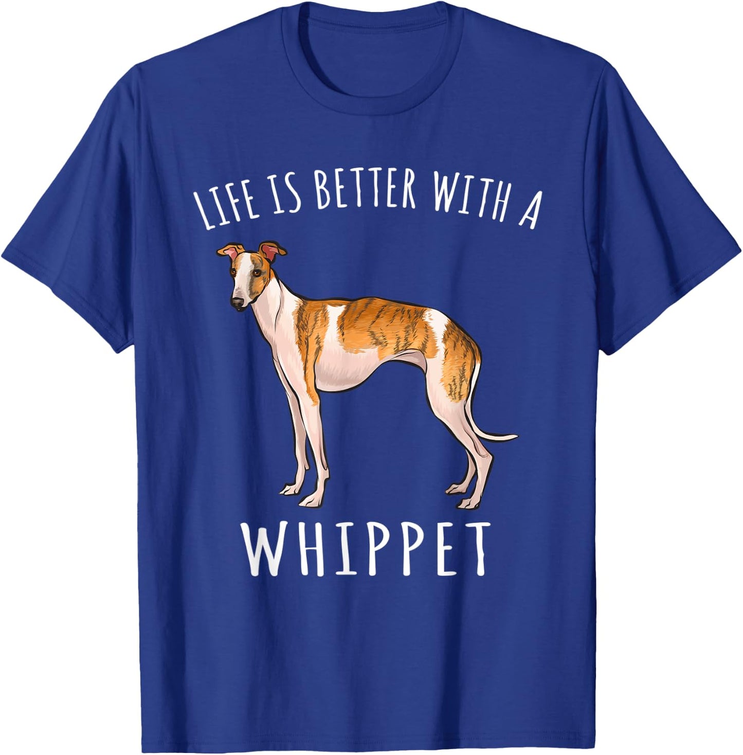 Life Is Better With A Whippet Dog Lover Women Kids T-Shirt - T-Shirt | Royal