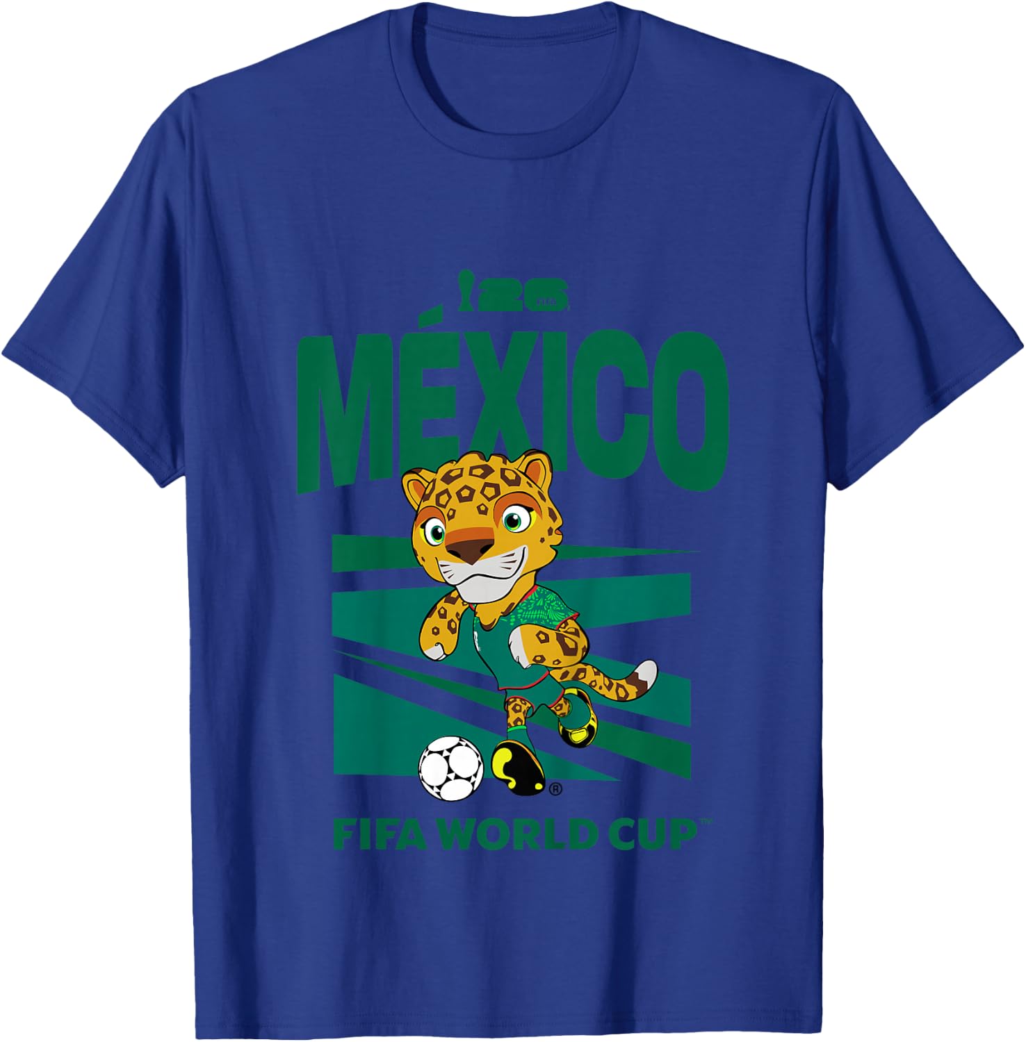Kids FIFA World CUP26 Mexico Mascot Ball T-Shirt - T-Shirt | Royal