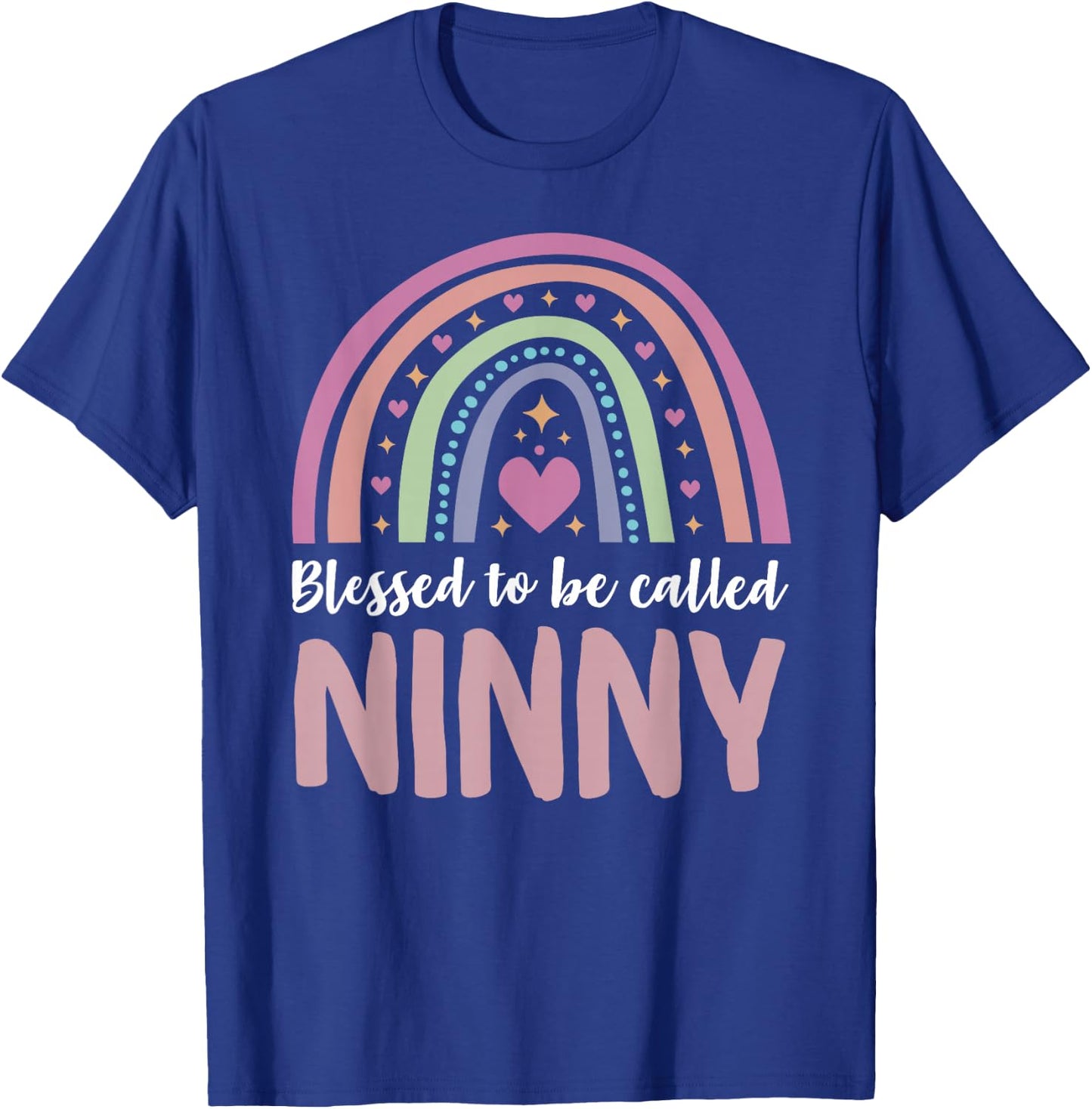 Ninny Shirt for Grandma Women Mothers Day Blessed Ninny T-Shirt - T-Shirt | Royal