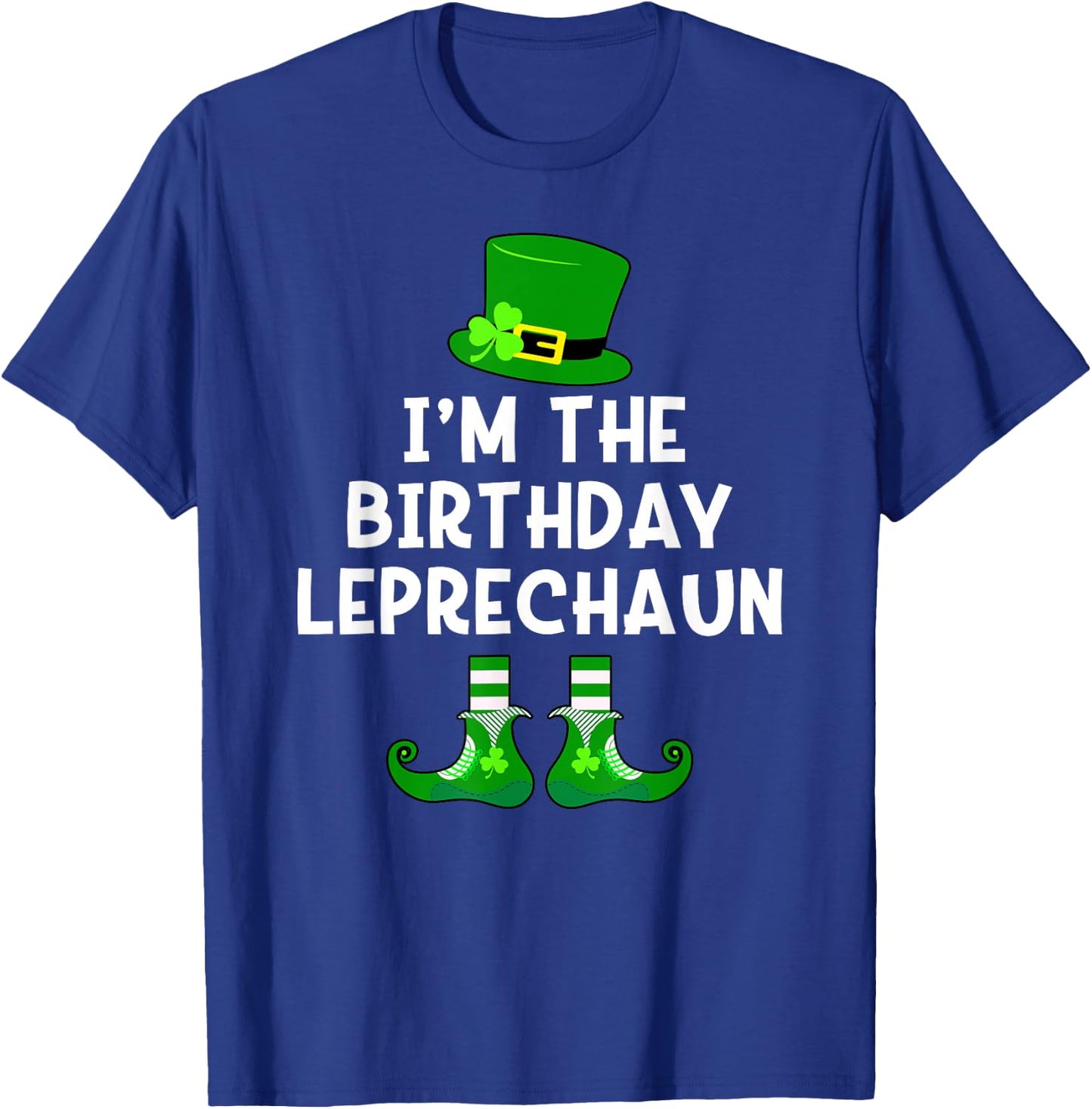 Birthday Leprechaun Funny St Patrick's Day Bday T-Shirt - T-Shirt | Royal