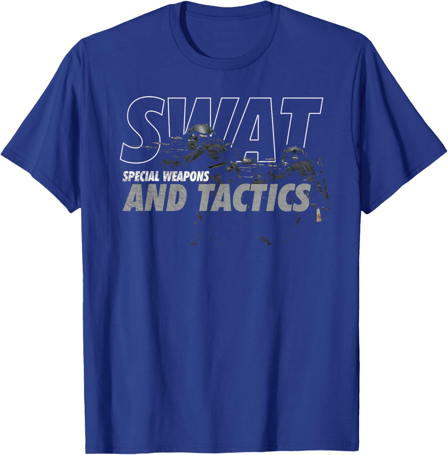 SWAT Special Weapons And Tactics Team Shirt, Police Officer T-Shirt - T-Shirt | Royal