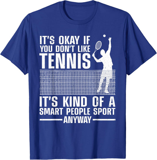 Cute Tennis Women Tennis Players Coach Sports Humor T-Shirt - T-Shirt | Royal