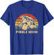 Pibble Mom - I Love My Pit Retro Vintage Pit Face Pitbull T-Shirt - T-Shirt | Royal