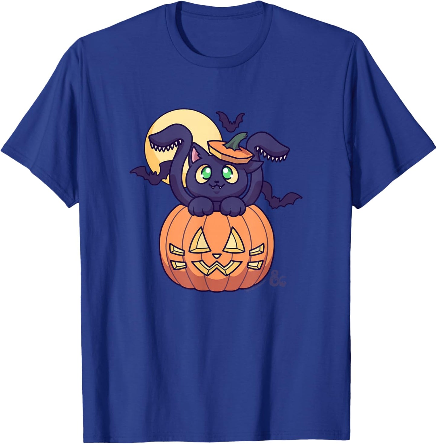 Dungeons & Dragons Halloween Chibi Displacer Beast Pumpkin T-Shirt - T-Shirt | Royal